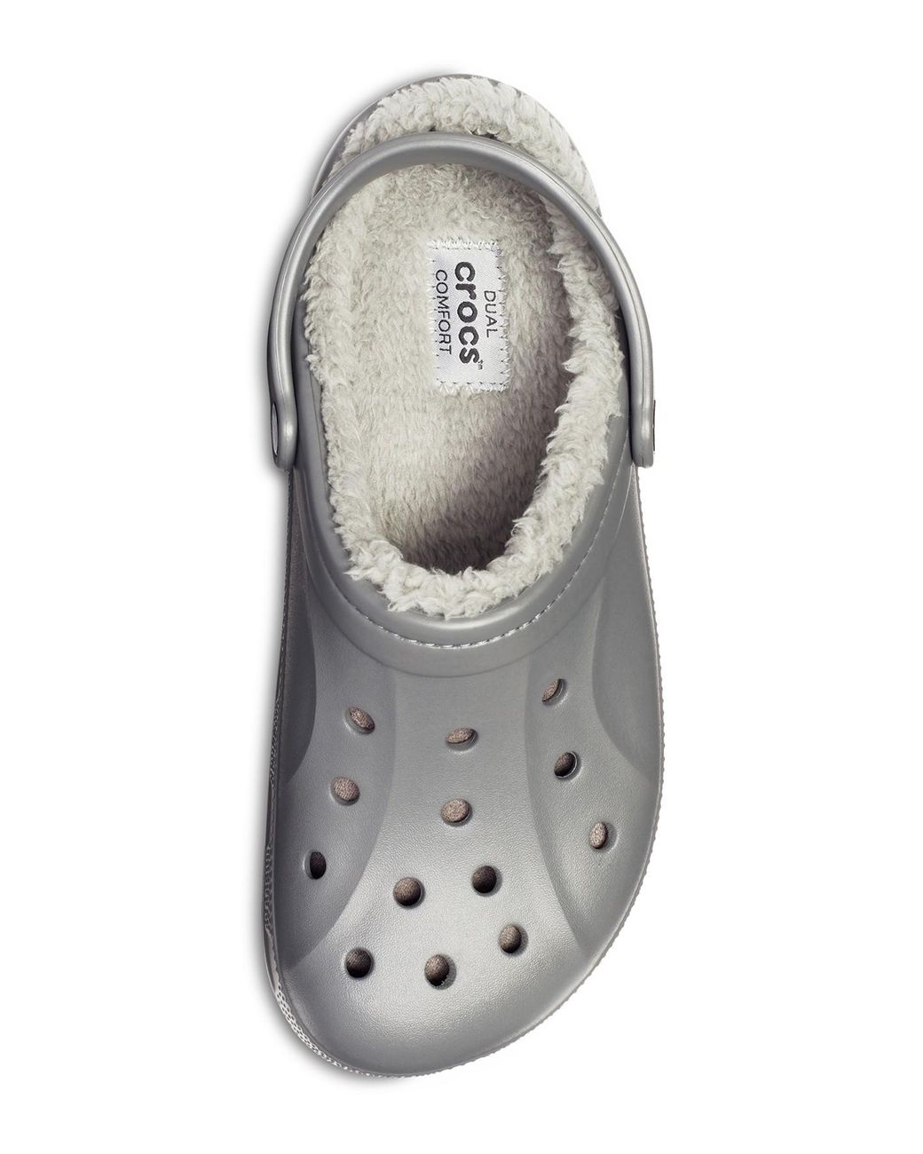 Crocs™ Faux Fur Lined Winter Clog in Gray for Men | Lyst