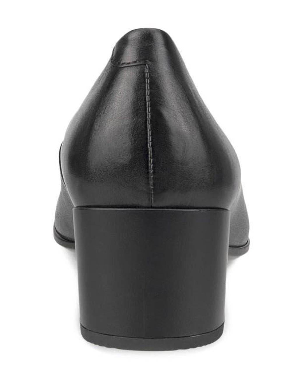 Ecco Black Block Heel Pump