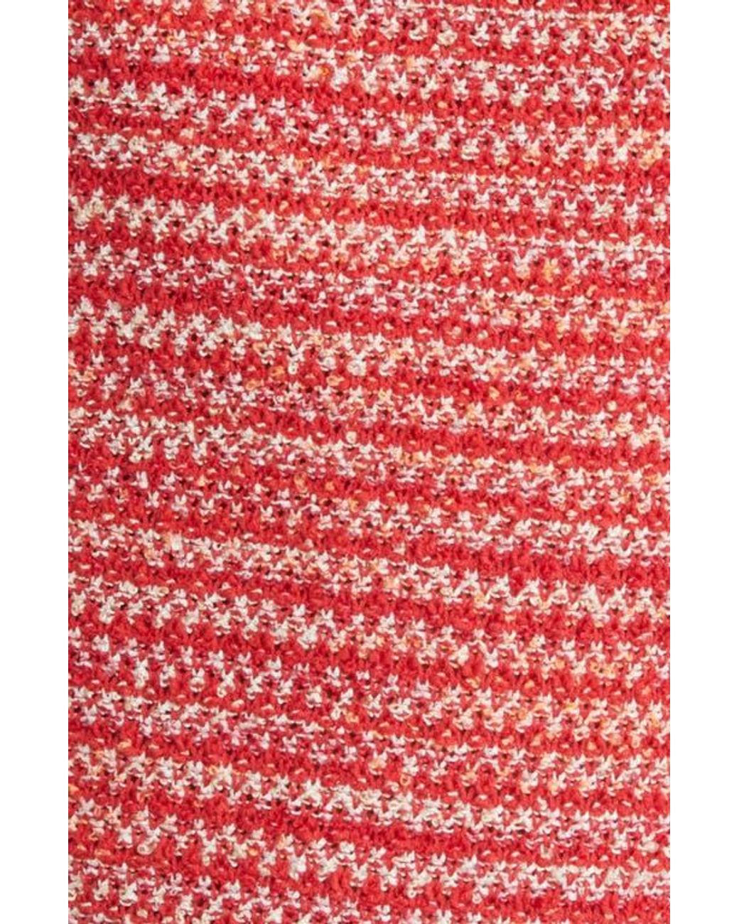 Misook Red Tweed Shift Dress