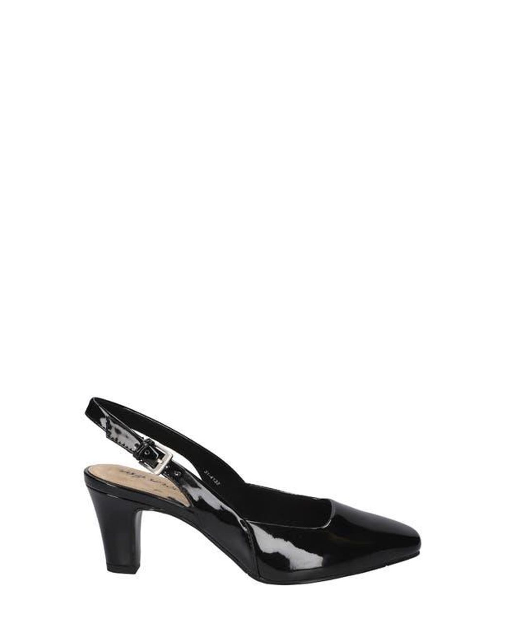 Easy Street Black Ritsa Slingback Pump