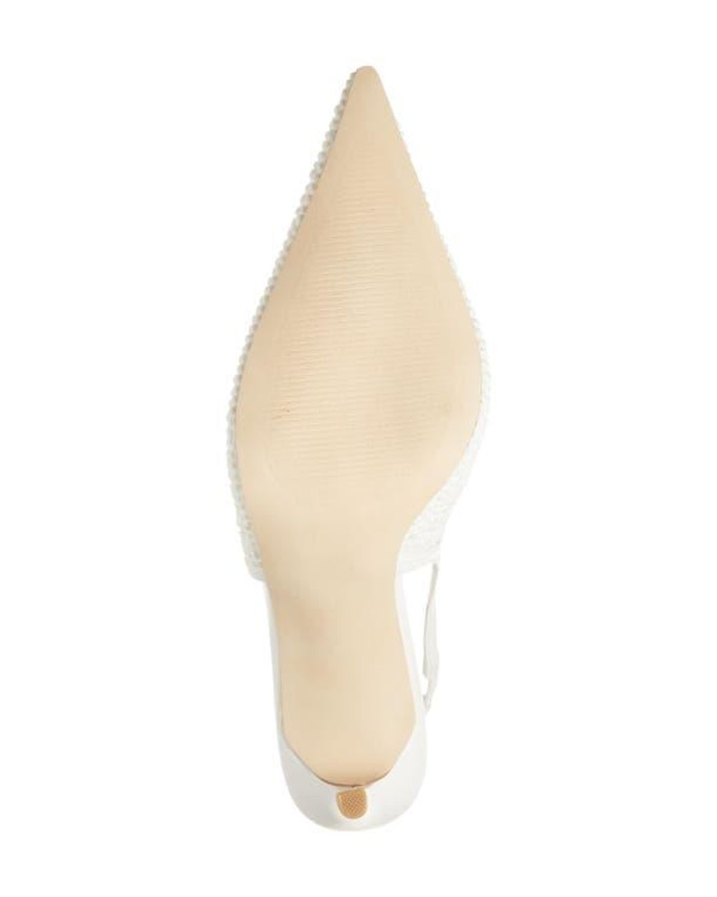 Steve Madden White Reyes Pointed Toe Slingback Pump