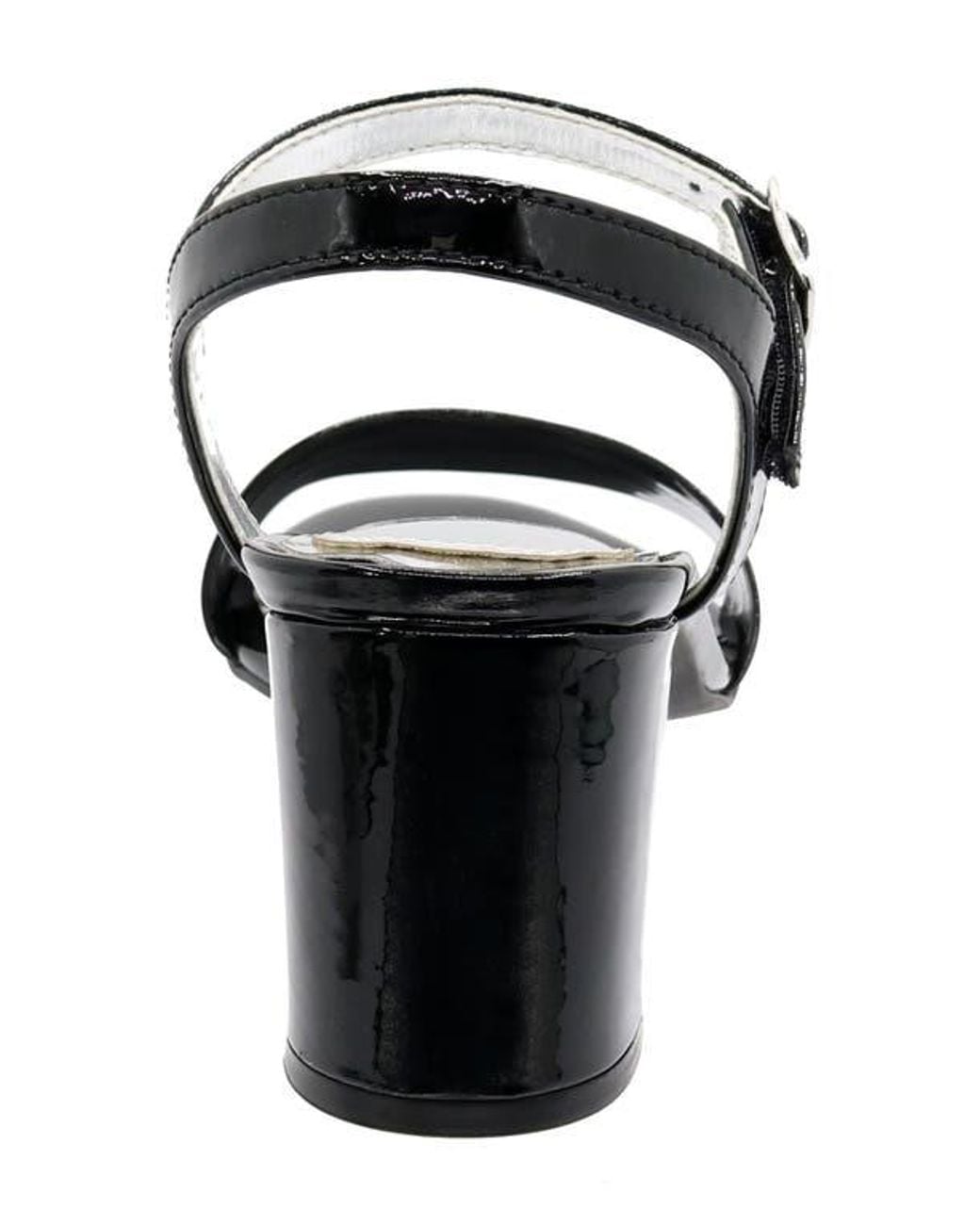 David Tate Black Ageless Ankle Strap Sandal