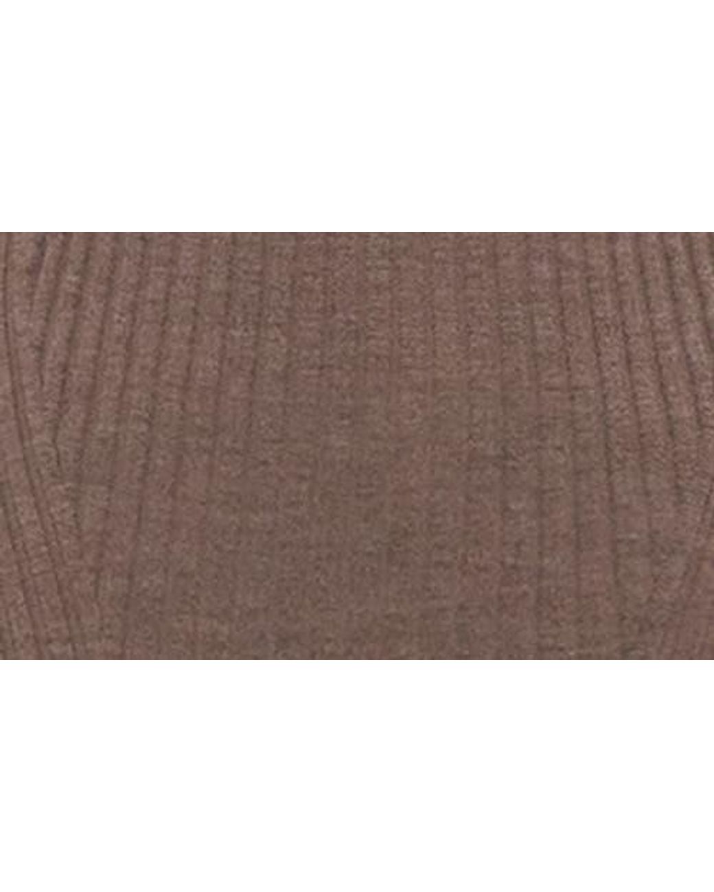 Helmut Lang Brown Cutout Back Rib Top