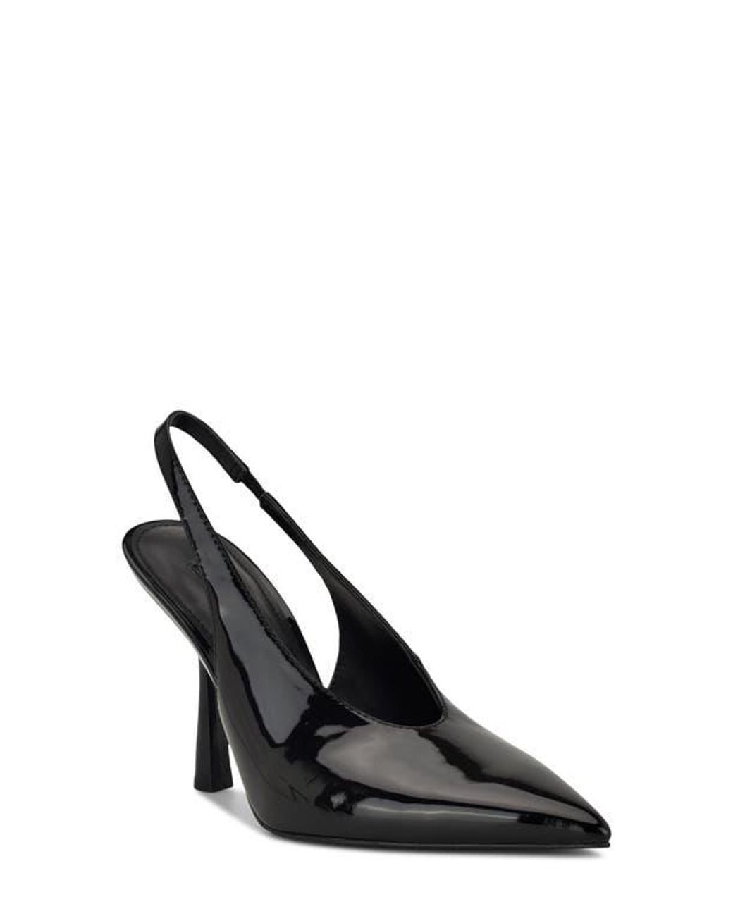 Nine West Black Kates Slingback Pointed Toe Pump