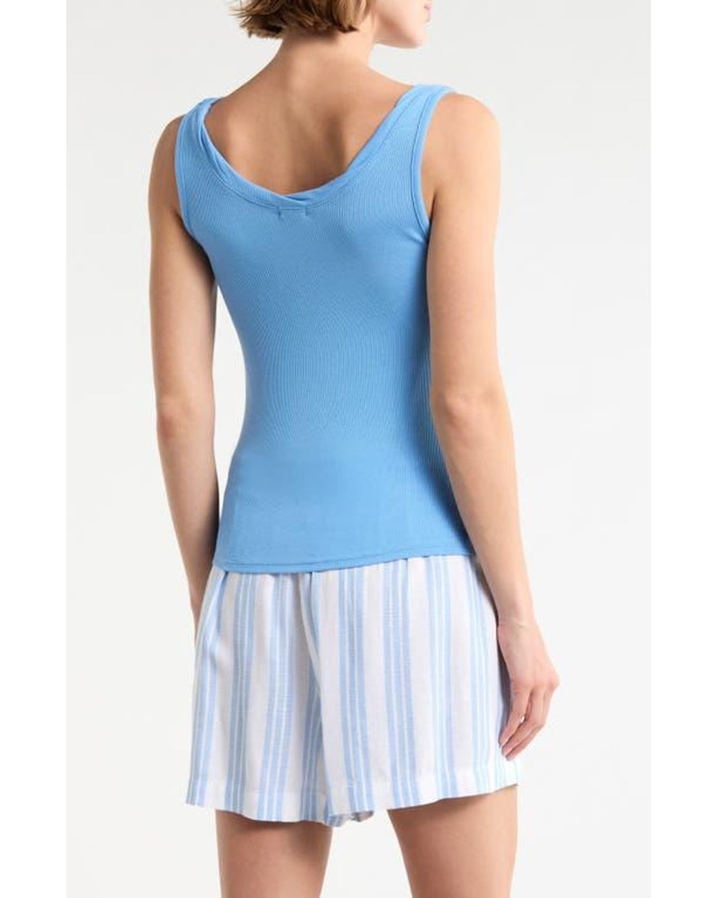 Splendid Blue Chiara Crop Tank