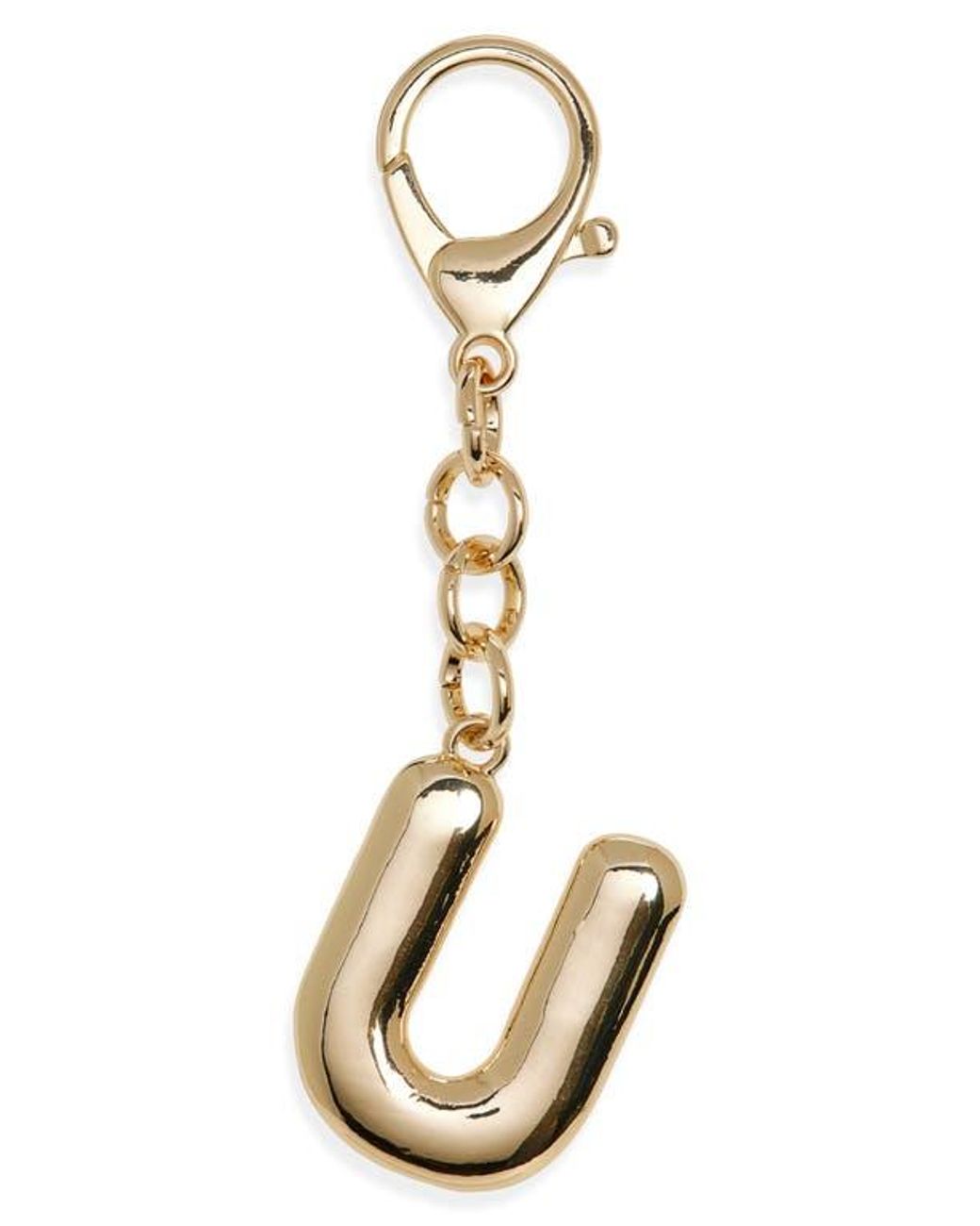 Leith Metallic Bubble Initial Bag Charm