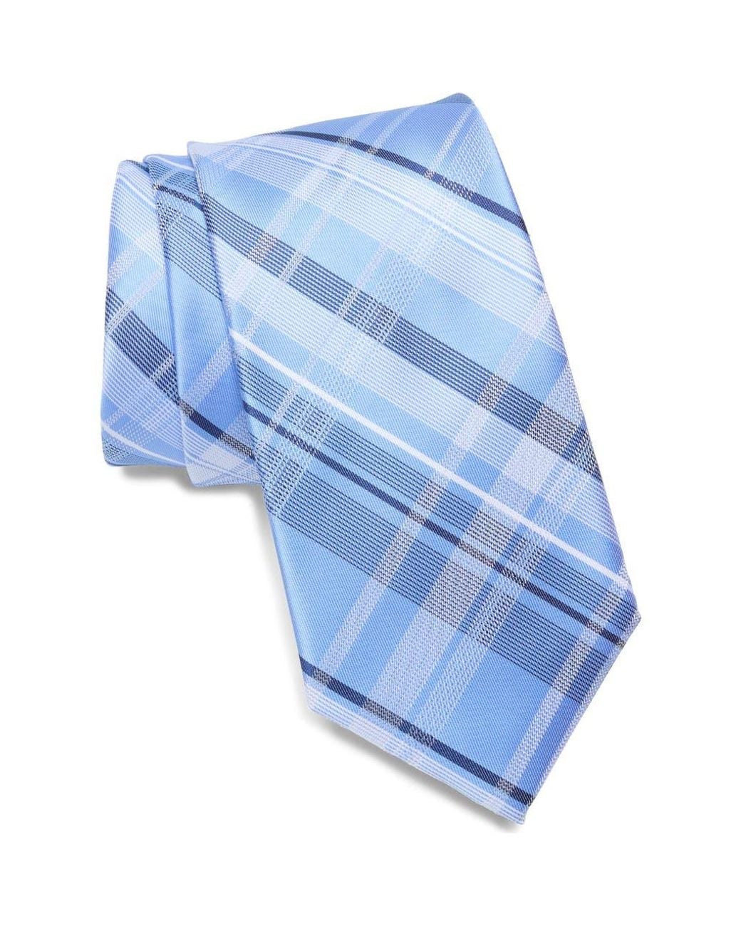 Calvin Klein Blue Simon Plaid Tie for men