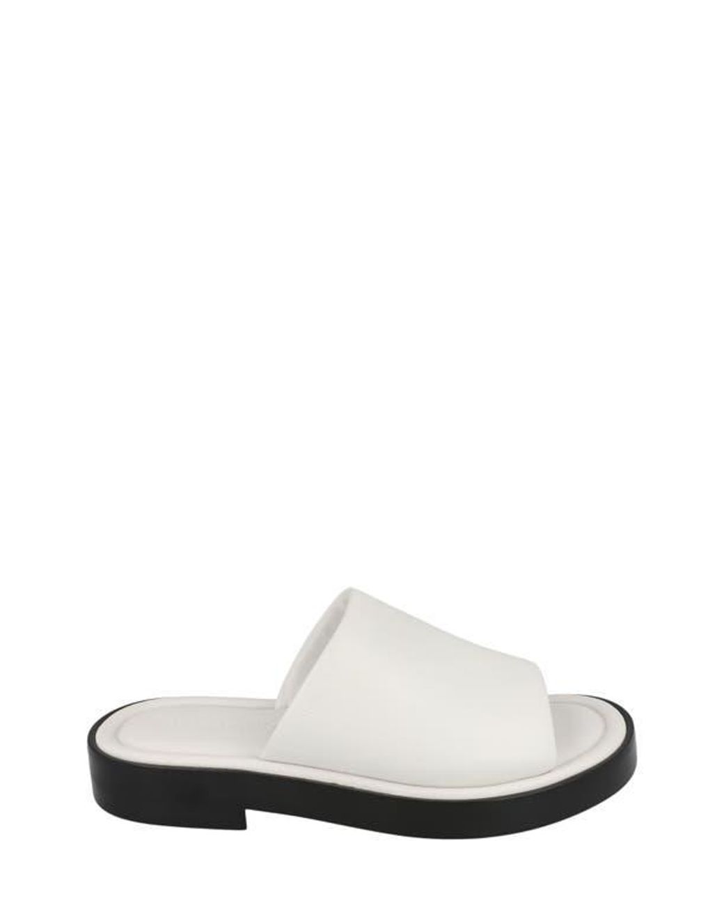 Ferragamo White Slide Sandal for men