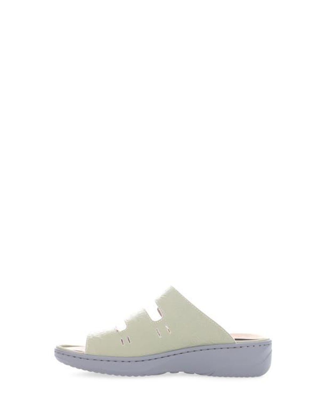 Propet White Breezy Walker Slide Sandal