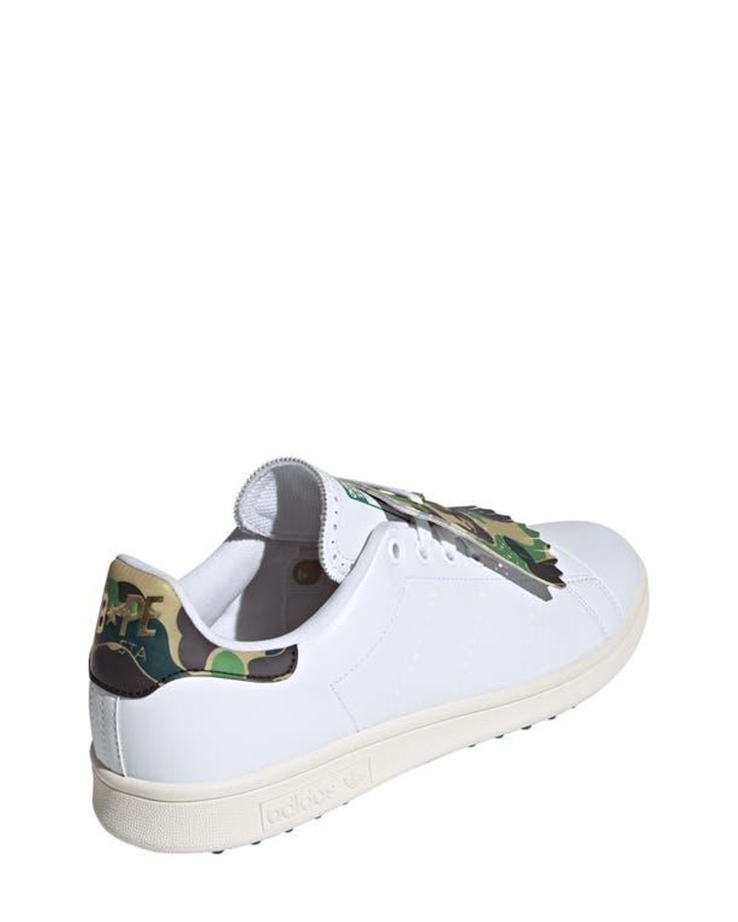 adidas Stan Smith X Bape Golf Shoe in White for Men | Lyst