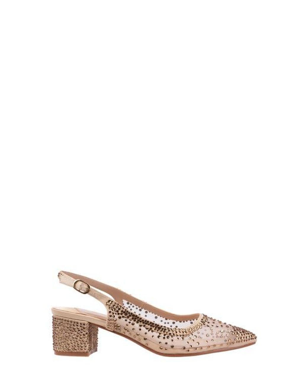 Lady Couture Natural Demin Slingback Pump