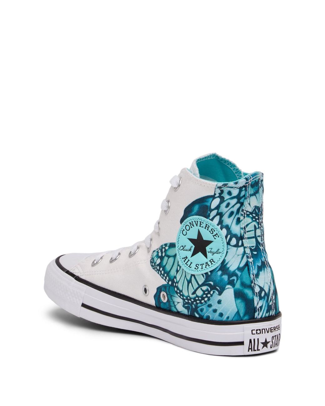Converse Chuck Taylor All Star Butterfly Graphic High Top Sneaker in Blue |  Lyst