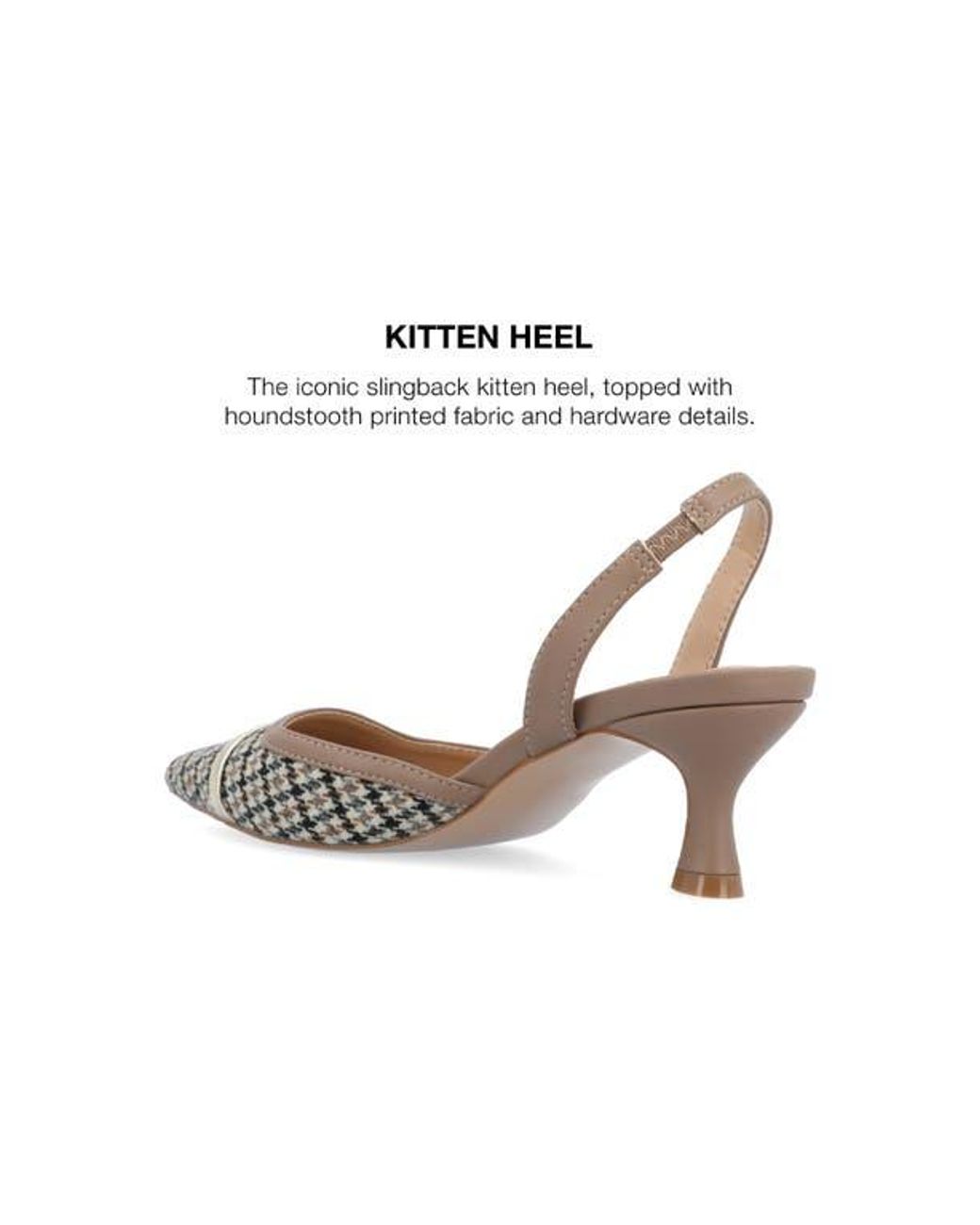 Journee Collection White Nellia Slingback Pointed-Toe Pump