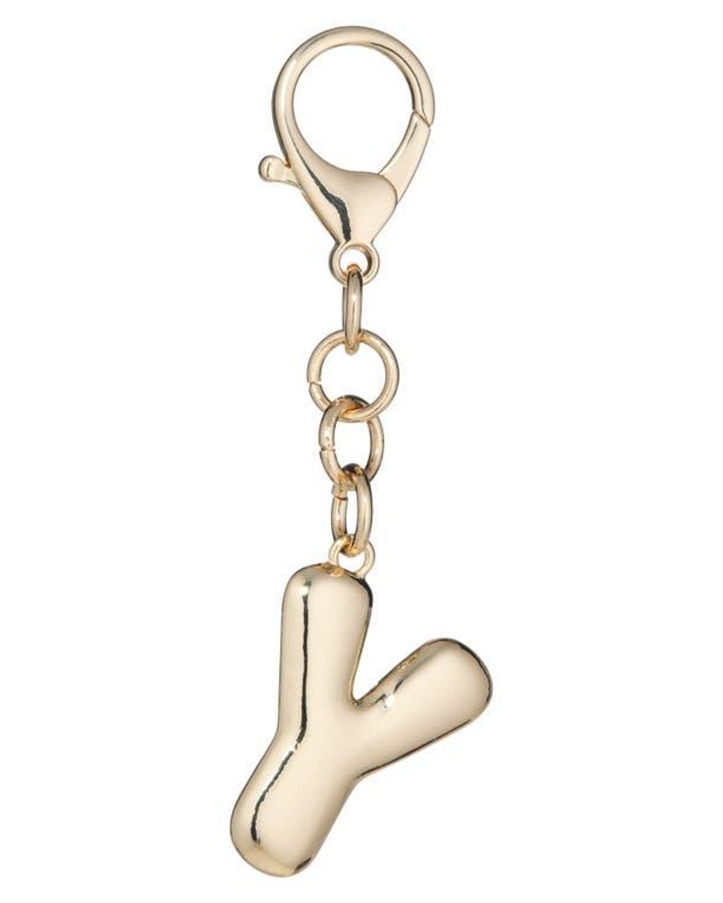 Leith Metallic Bubble Initial Bag Charm