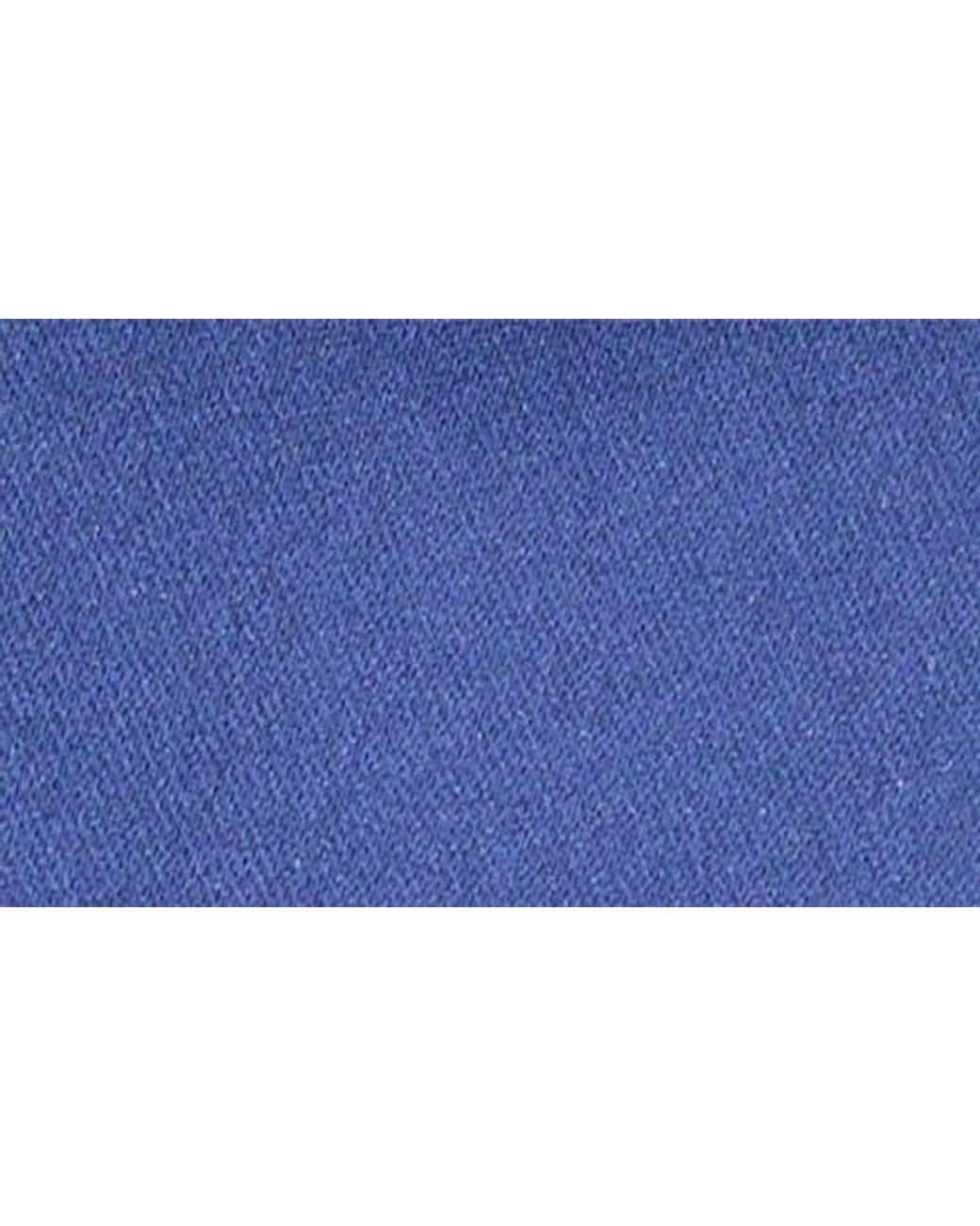 Con.struct Blue Solid Satin Pocket Square for men