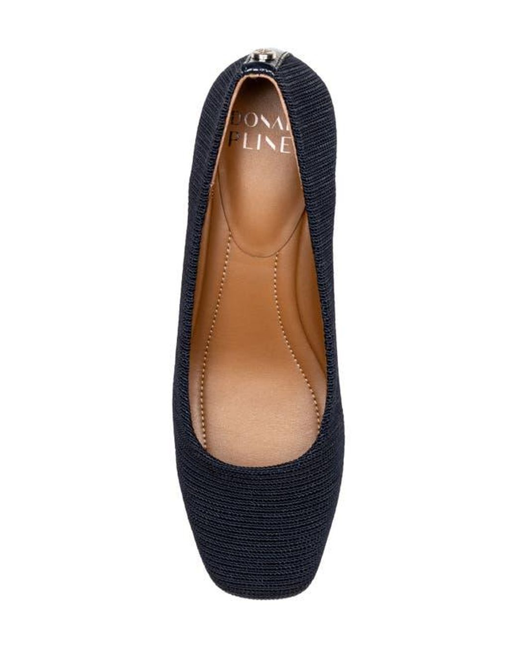 Donald J Pliner Blue Square Toe Pump