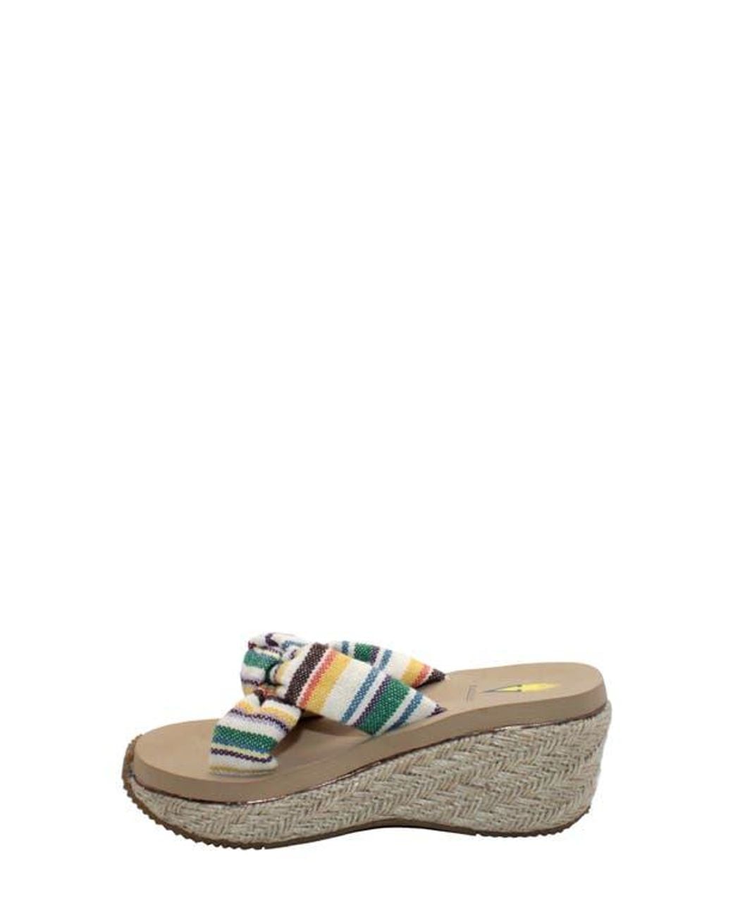 Volatile White Sunridge Wedge Slide Sandal
