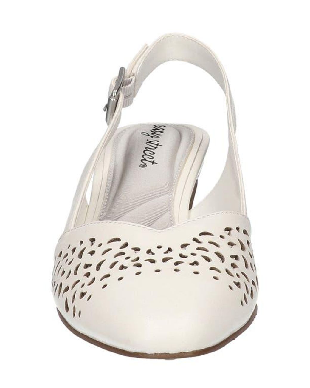 Easy Street White Sofie Slingback Pump
