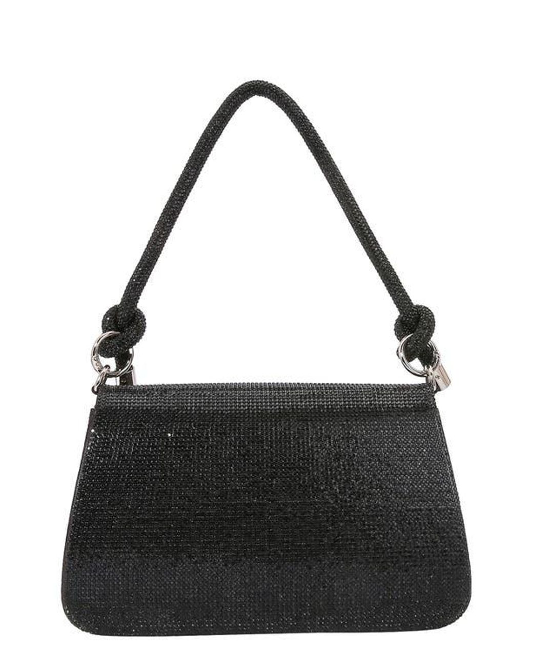 BERNESS Black Rhinestone Shoulder Bag