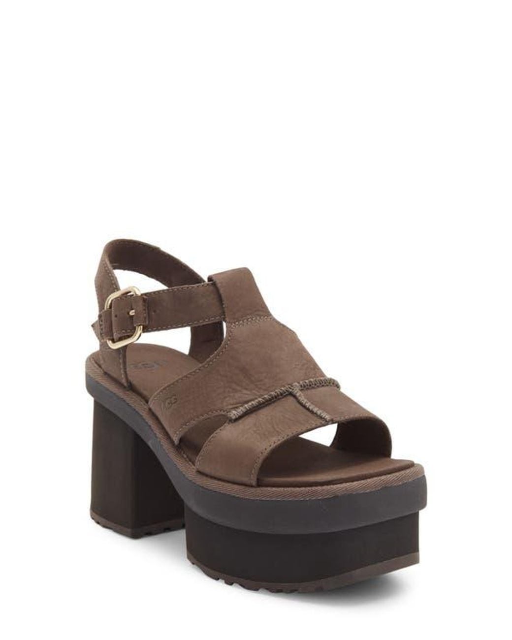 Ugg Brown New Heights Platform Sandal