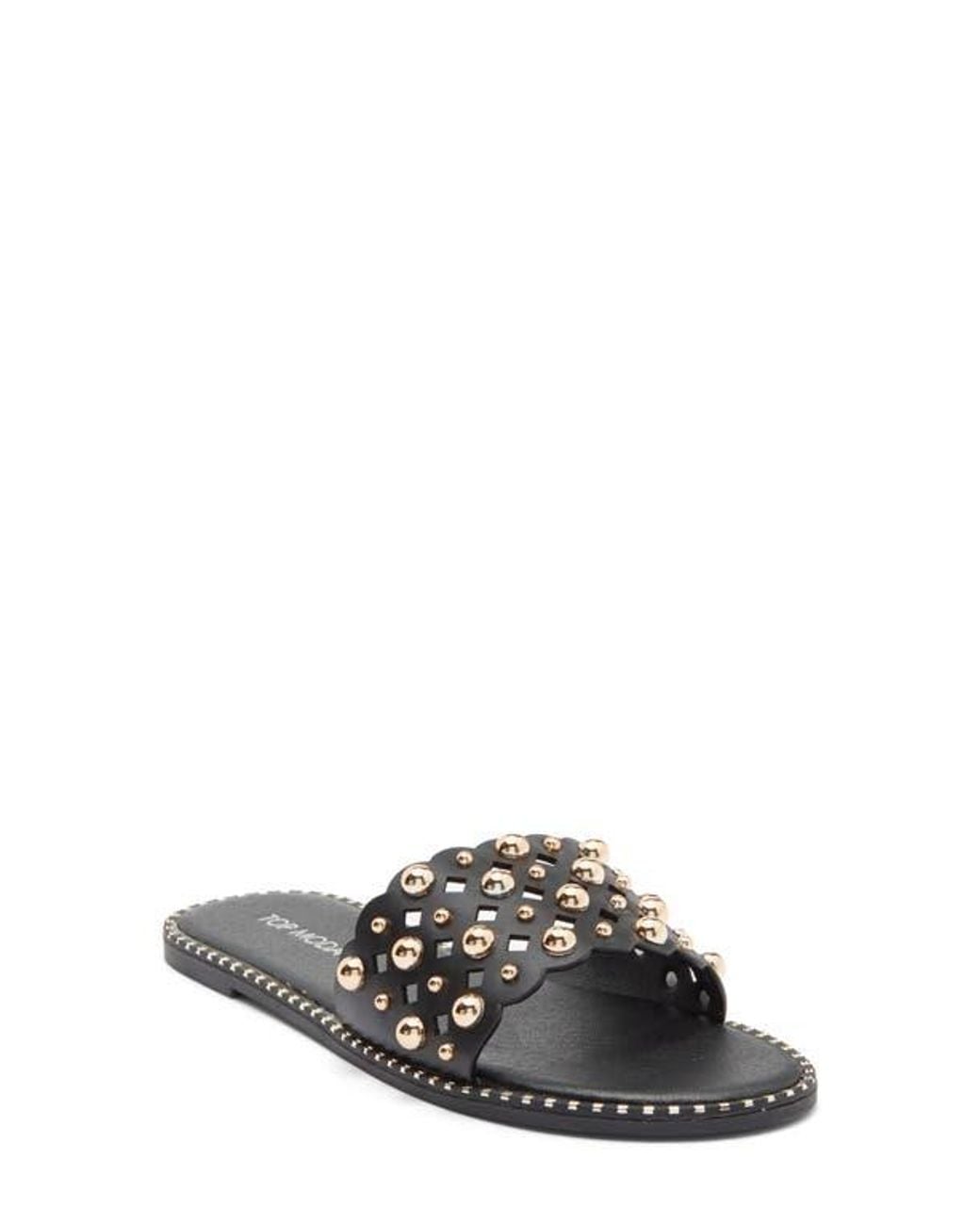 Top Moda Gray Mick Flat Sandal