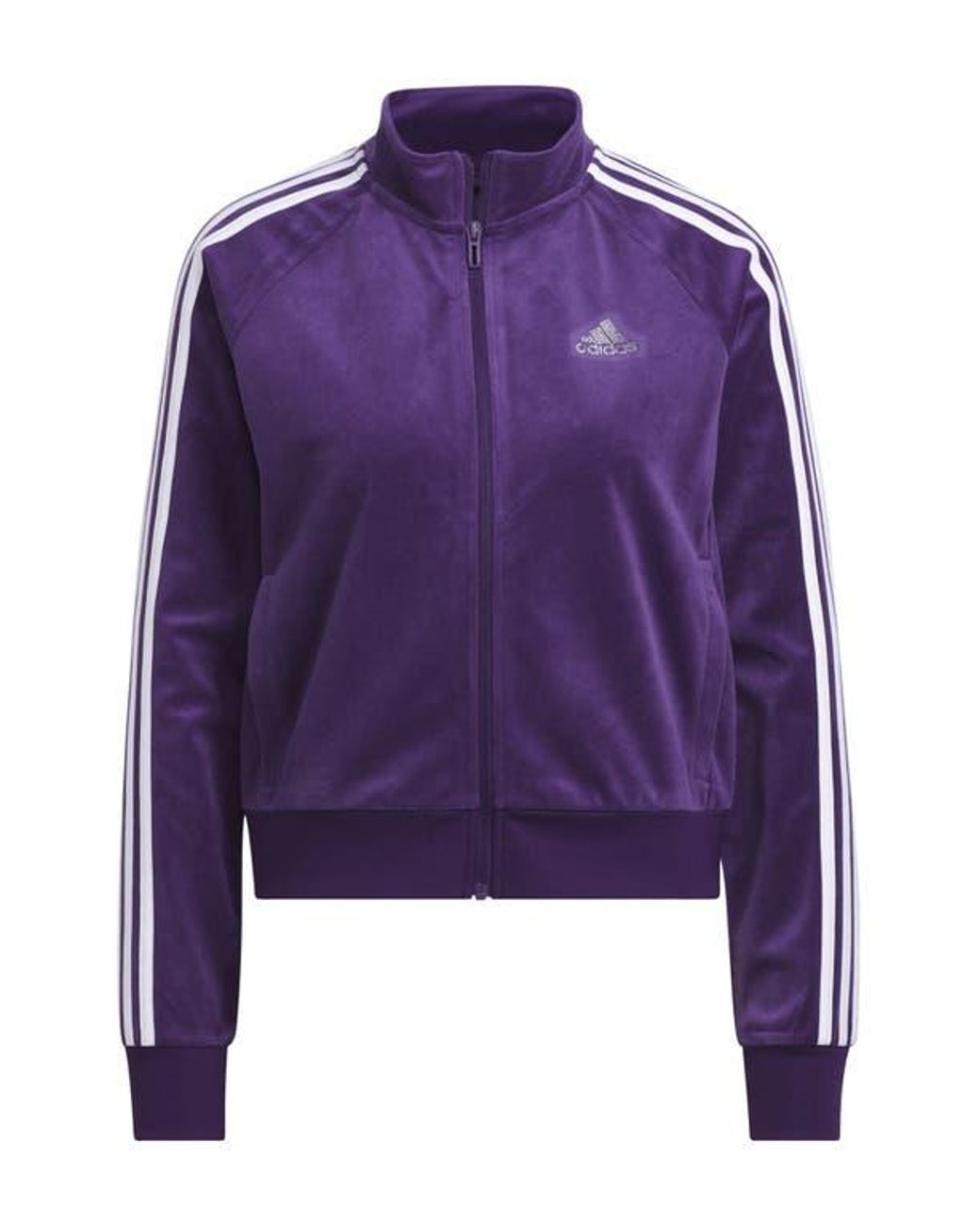adidas Y2K Glam 3-Stripes Track Jacket in Purple | Lyst