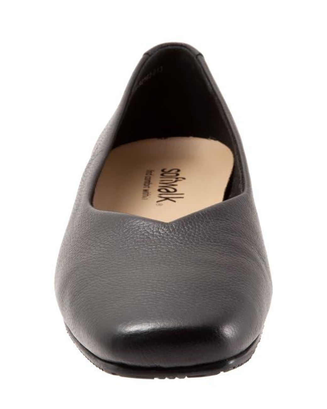 Softwalk® Black Vellore Flat