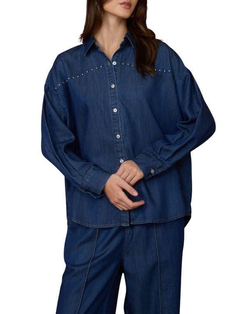 Blu Pepper Blue Long Sleeve Button Down Shirt