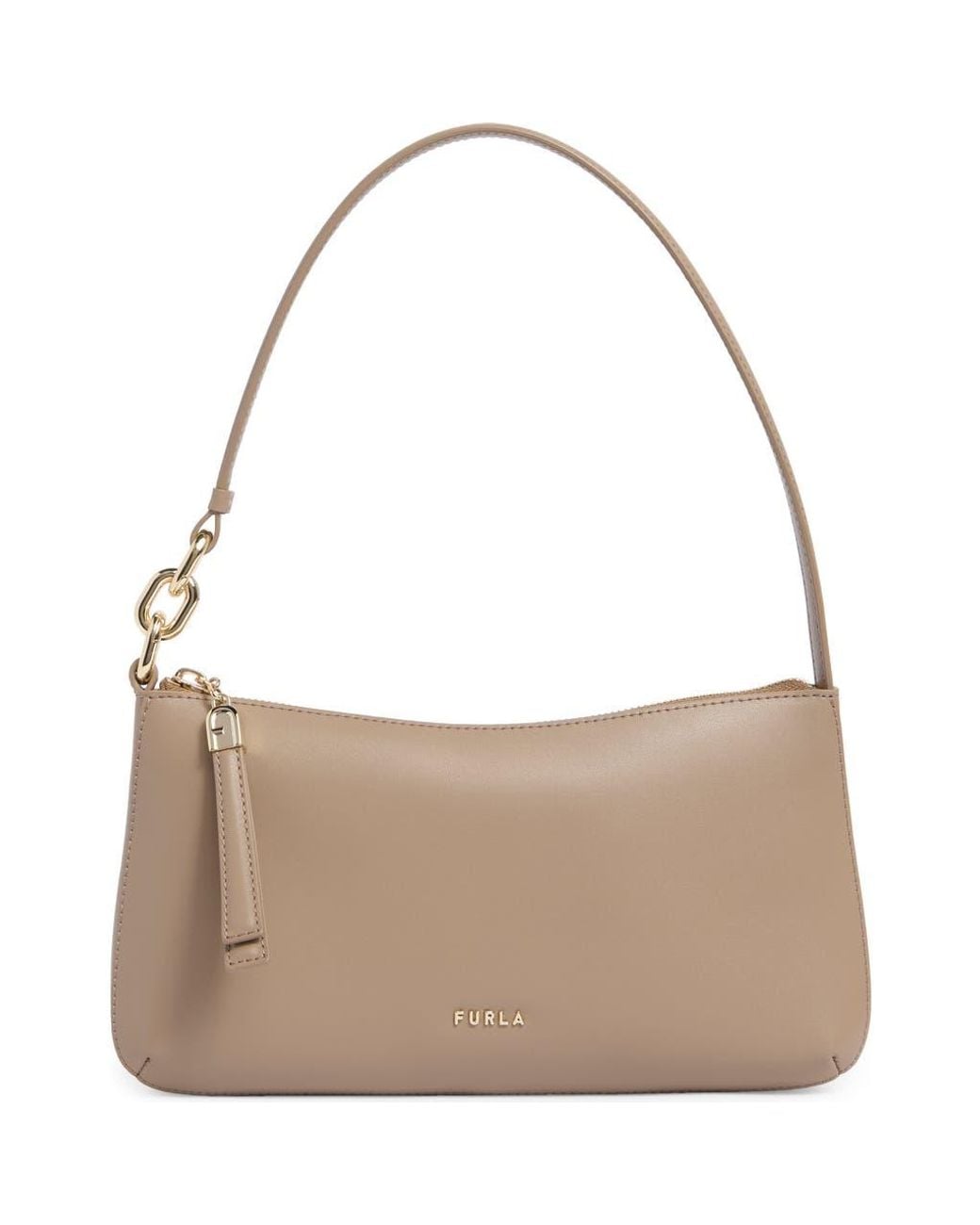 Furla Cassiopea Mini Shoulder Bag in Brown | Lyst