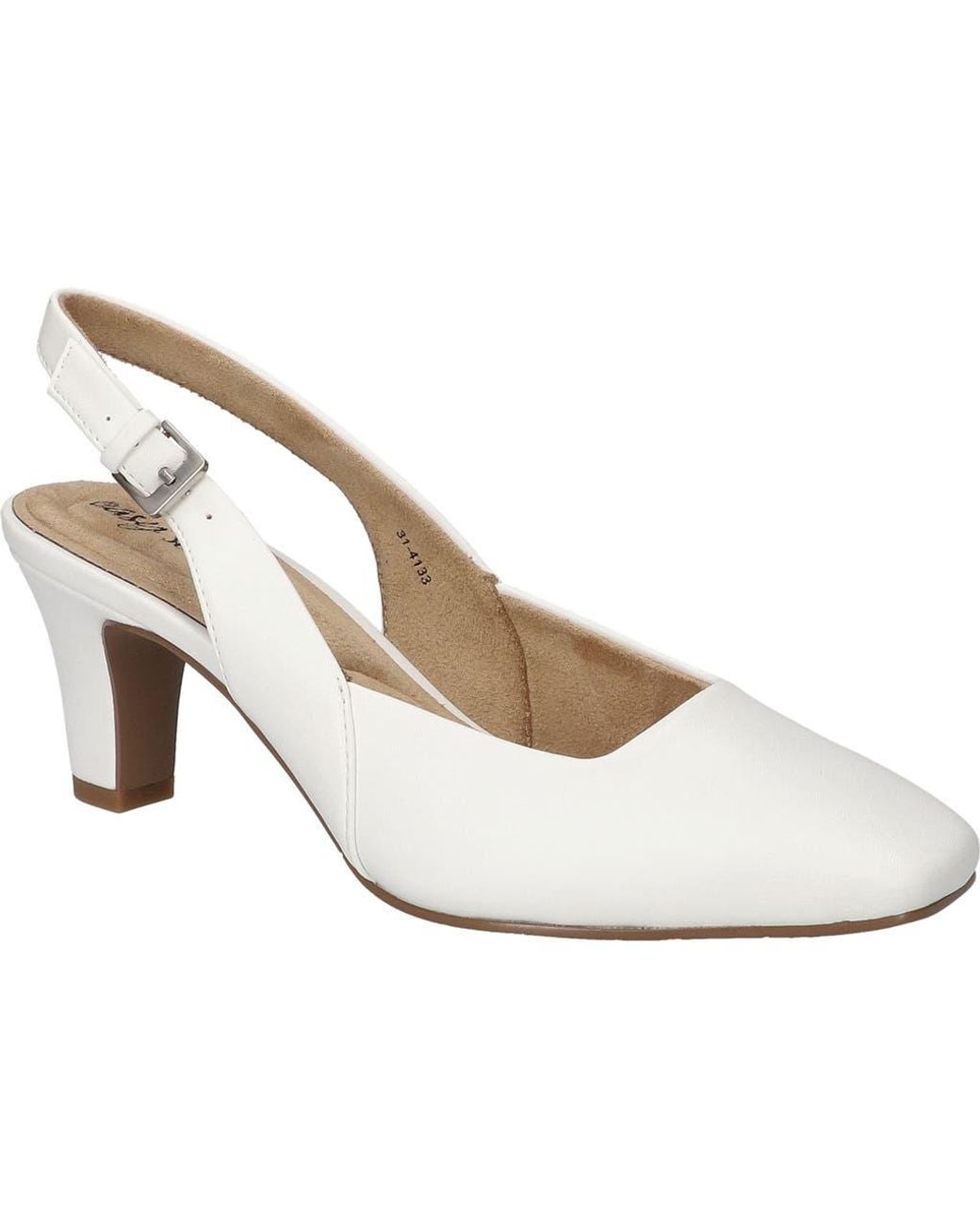Easy Street White Ritsa Slingback Pump