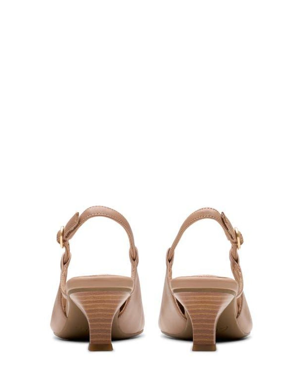 Clarks Multicolor Slingback Leather Pointy-Toe Pumps