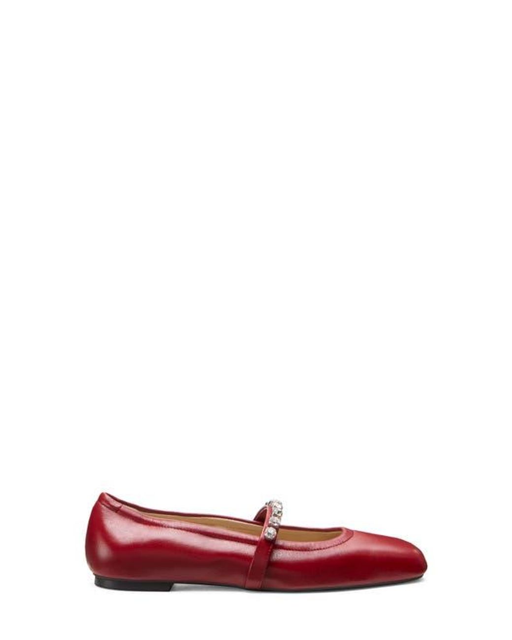 Stuart Weitzman Red Goldie Ballet Flat