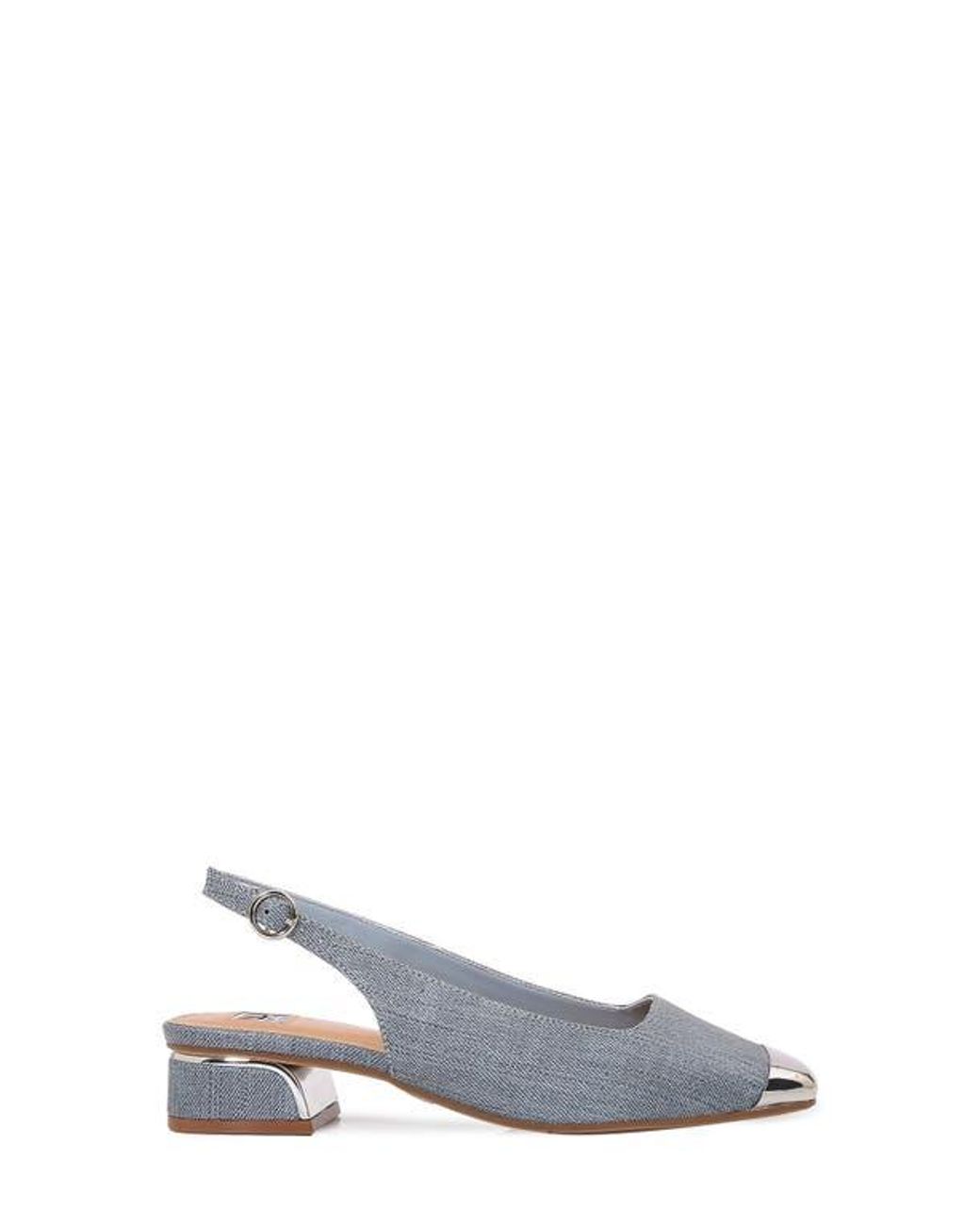 Ninety Union White Empress Tipped Slingback Pump