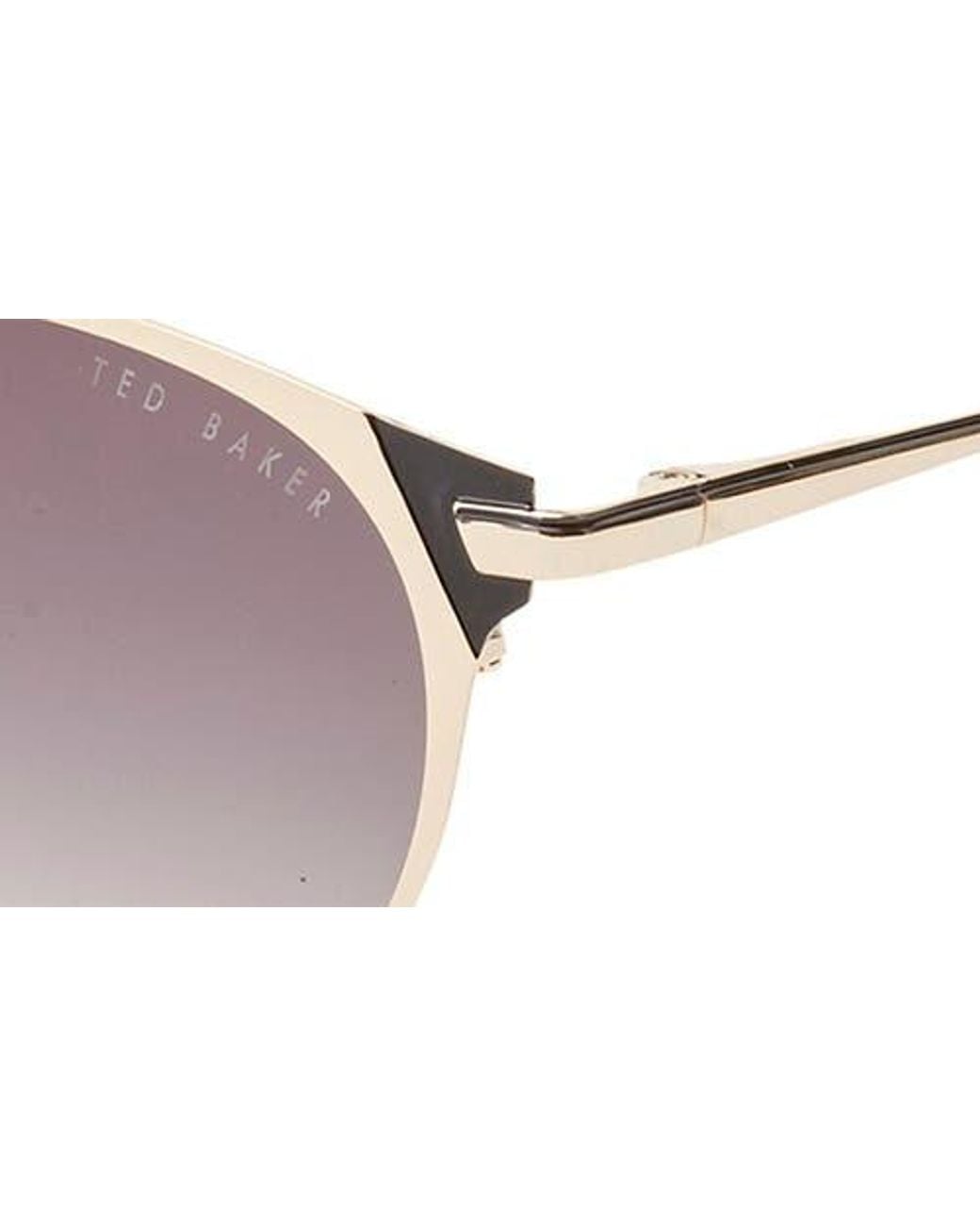 Ted Baker Brown 53Mm Round Sunglasses