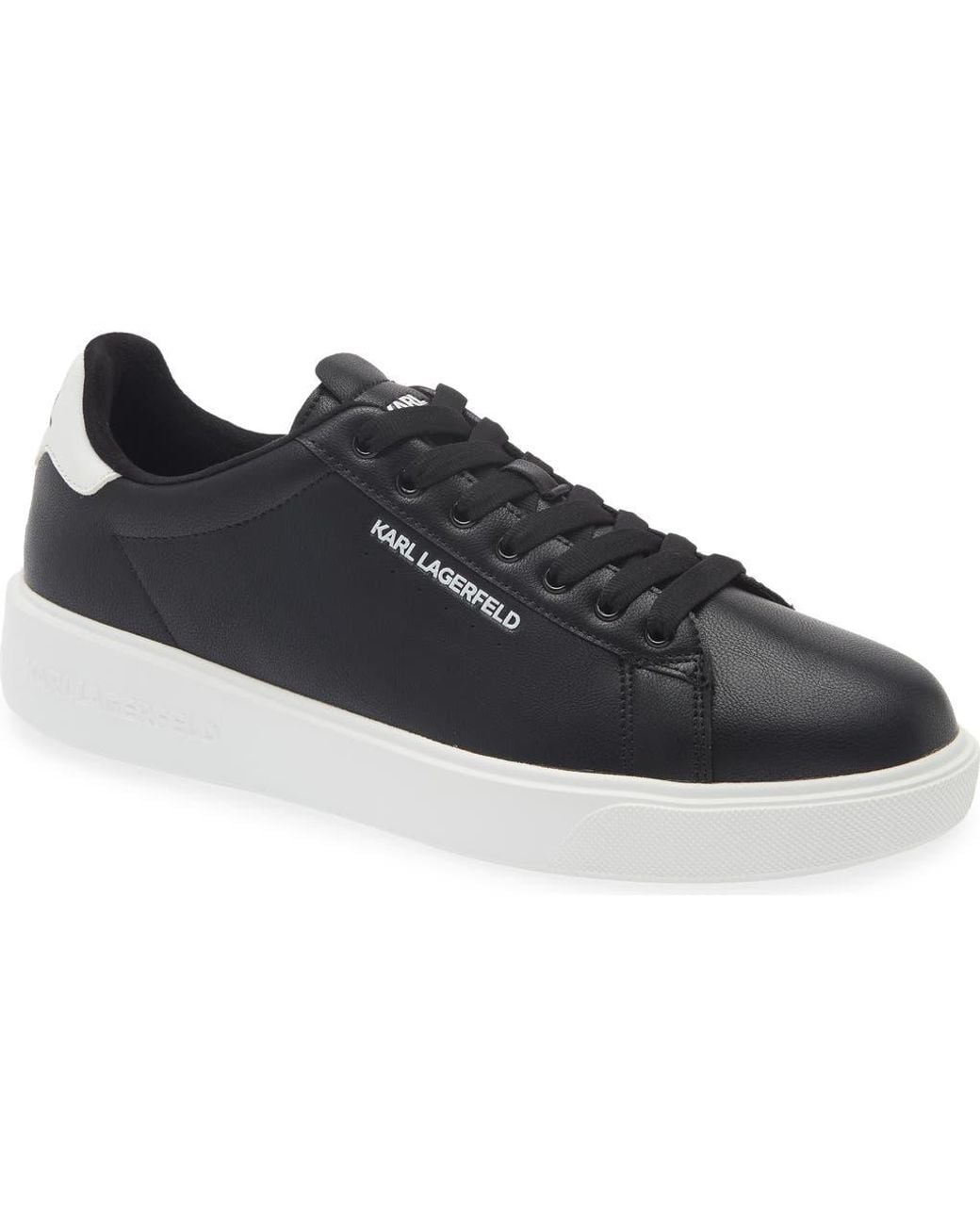 Karl Lagerfeld Blue Plain Toe Sneaker for men
