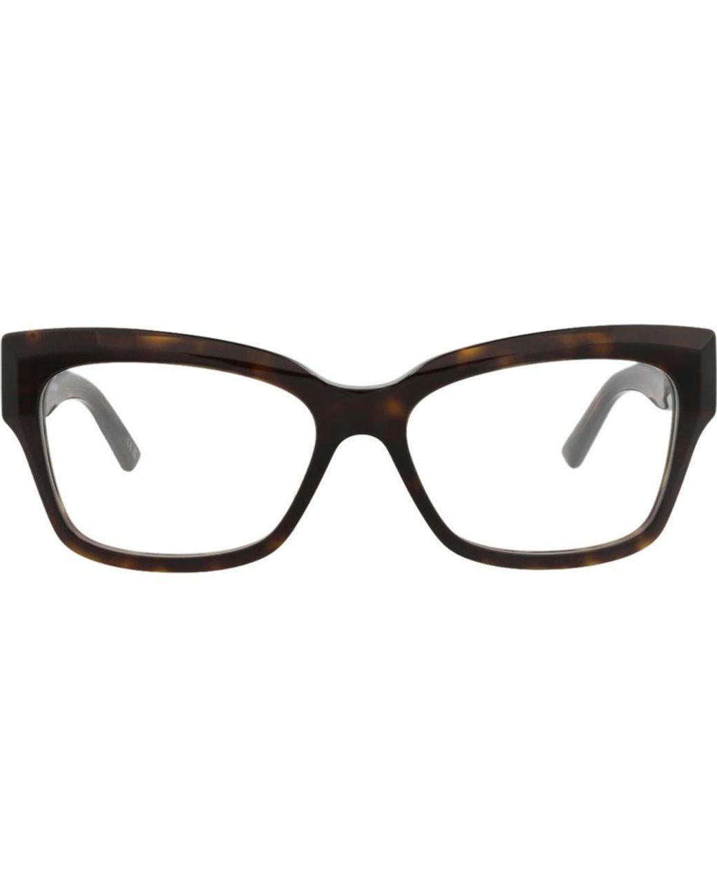 Balenciaga Black 55Mm Rectangular Optical Glasses
