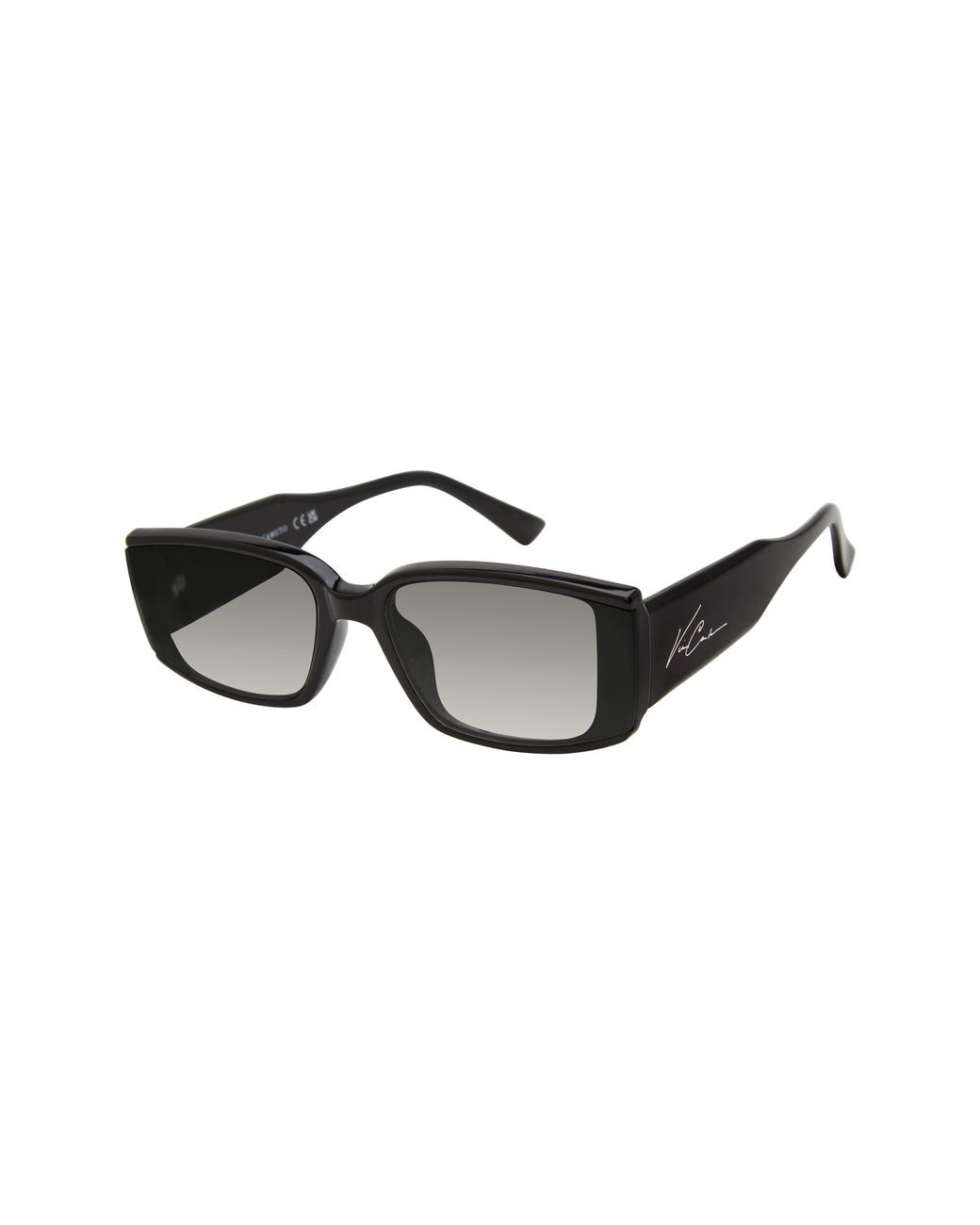 Vince Camuto 60mm Wide Square Script Logo Sunglasses in Black | Lyst
