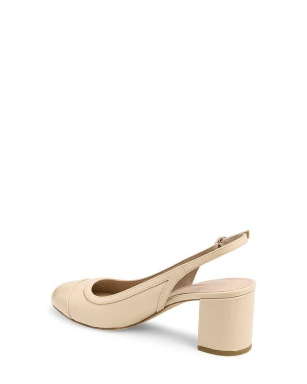 Stuart Weitzman Natural Celina 60 Slingback Pump