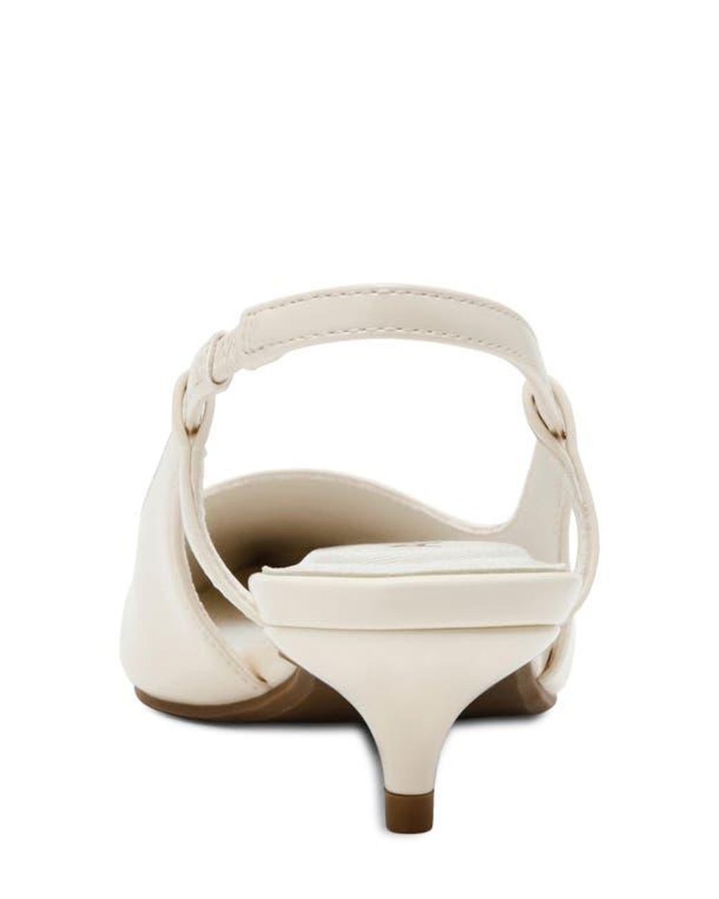Anne Klein White Shorty Slingback Pump