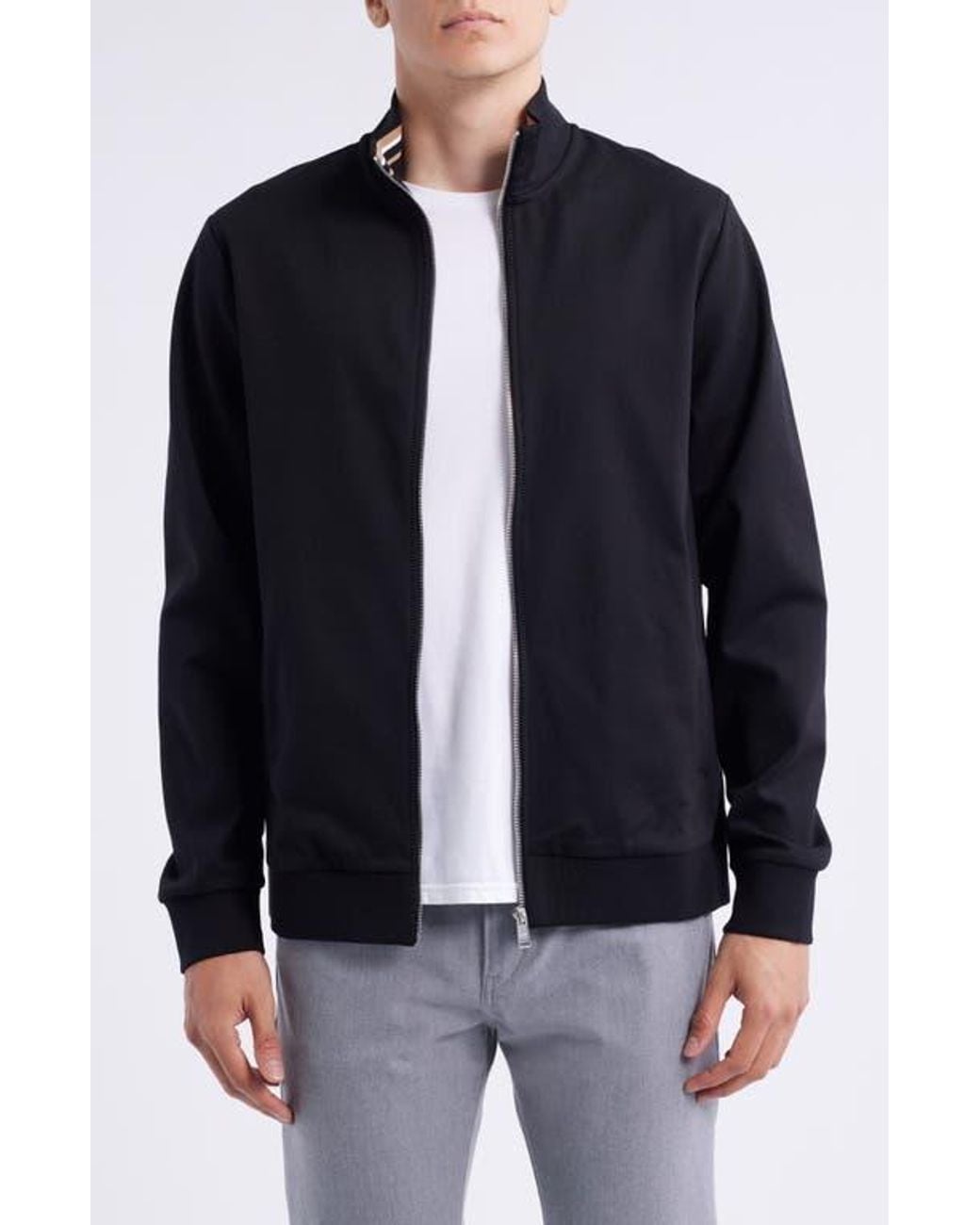 Boss Black Shepherd Knit Zip Jacket for men