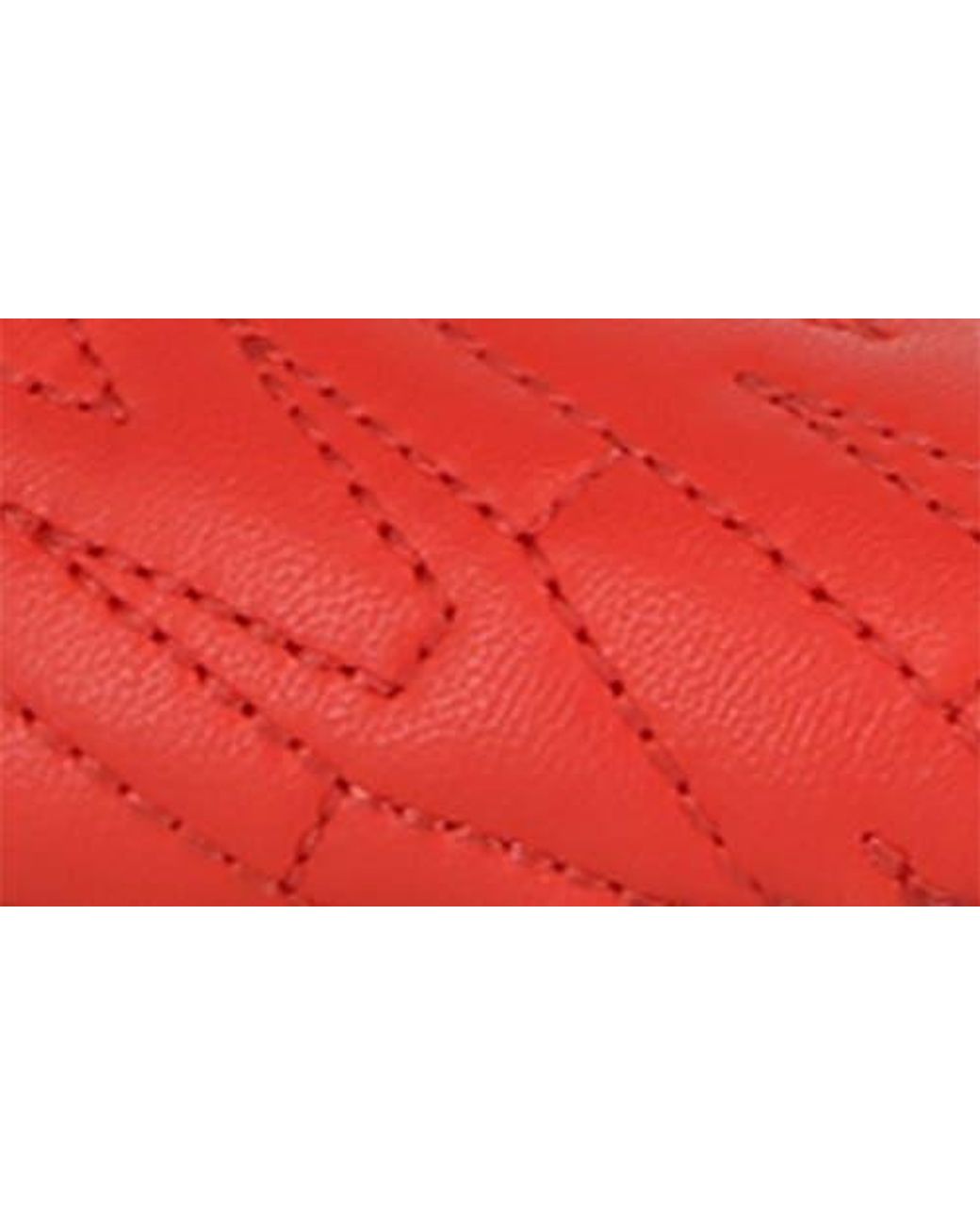 Moschino Red Quilted Logo Slingback Pumps