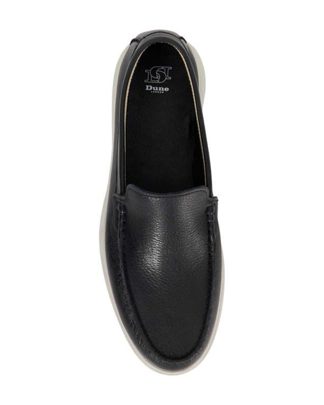 Dune Black Buftonn Loafer for men