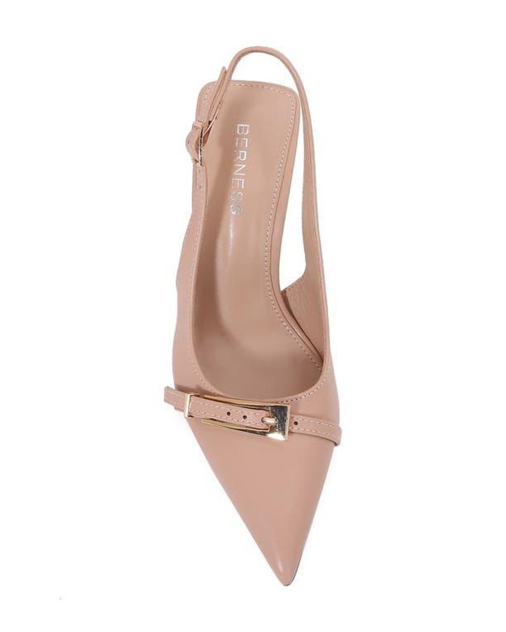 BERNESS Pink Coraline Pointed Toe Slingback Pump