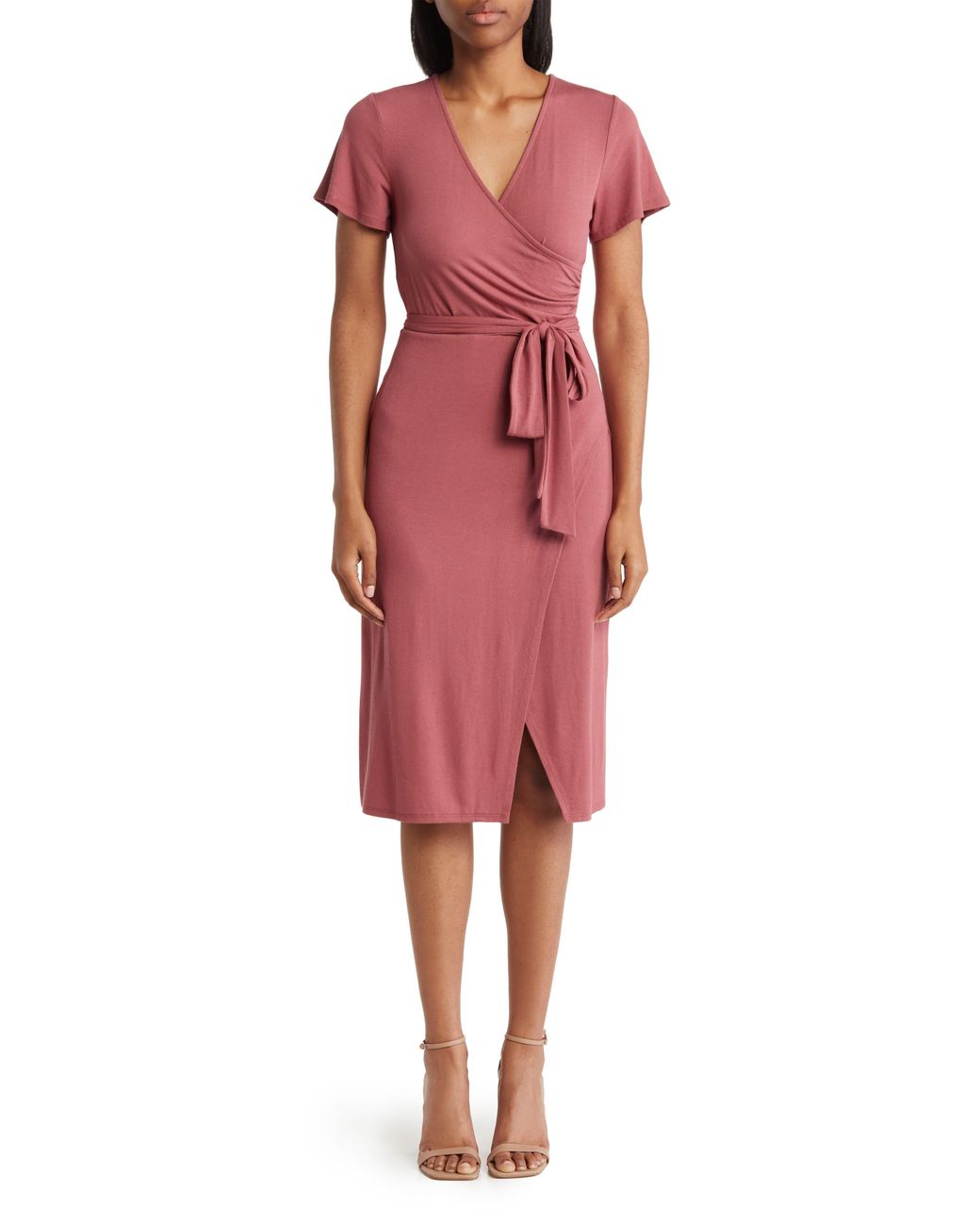 Nordstrom Rack Everyday Wrap Dress in Red | Lyst