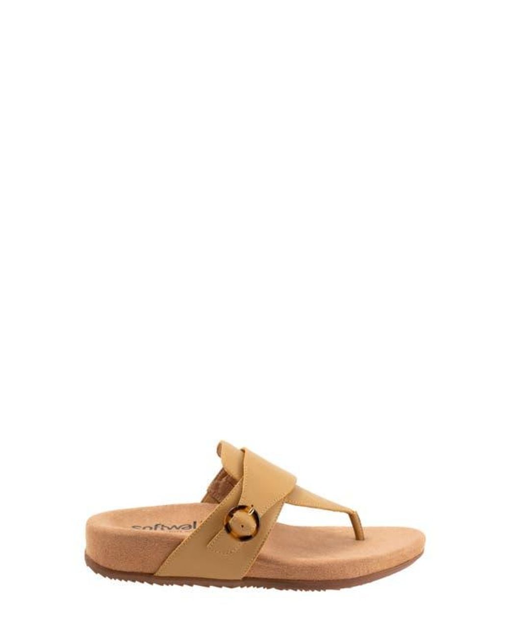 Softwalk® Brown Belize T-Strap Sandal