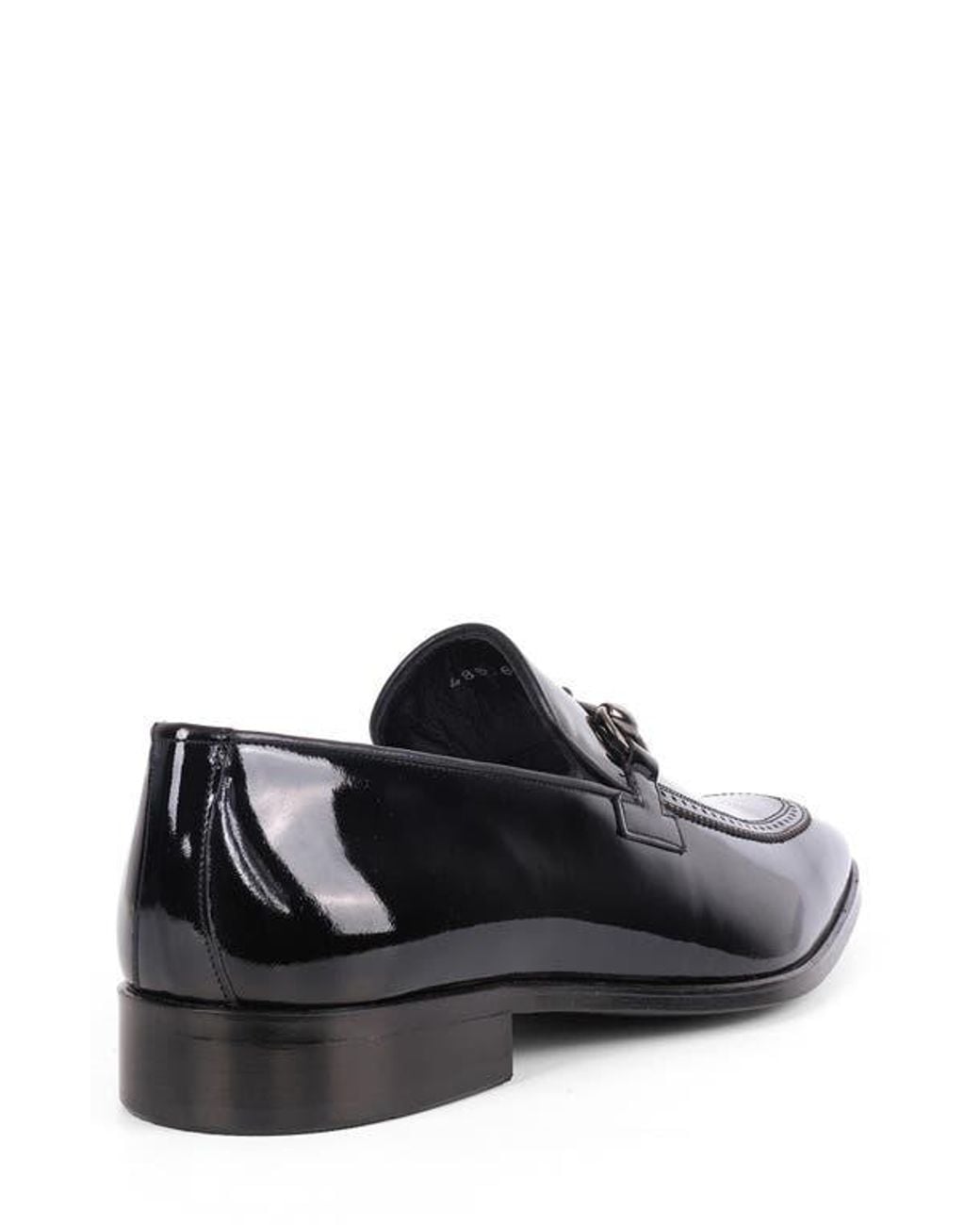 VELLAPAIS Black Edroy Apron Toe Bit Loafer for men
