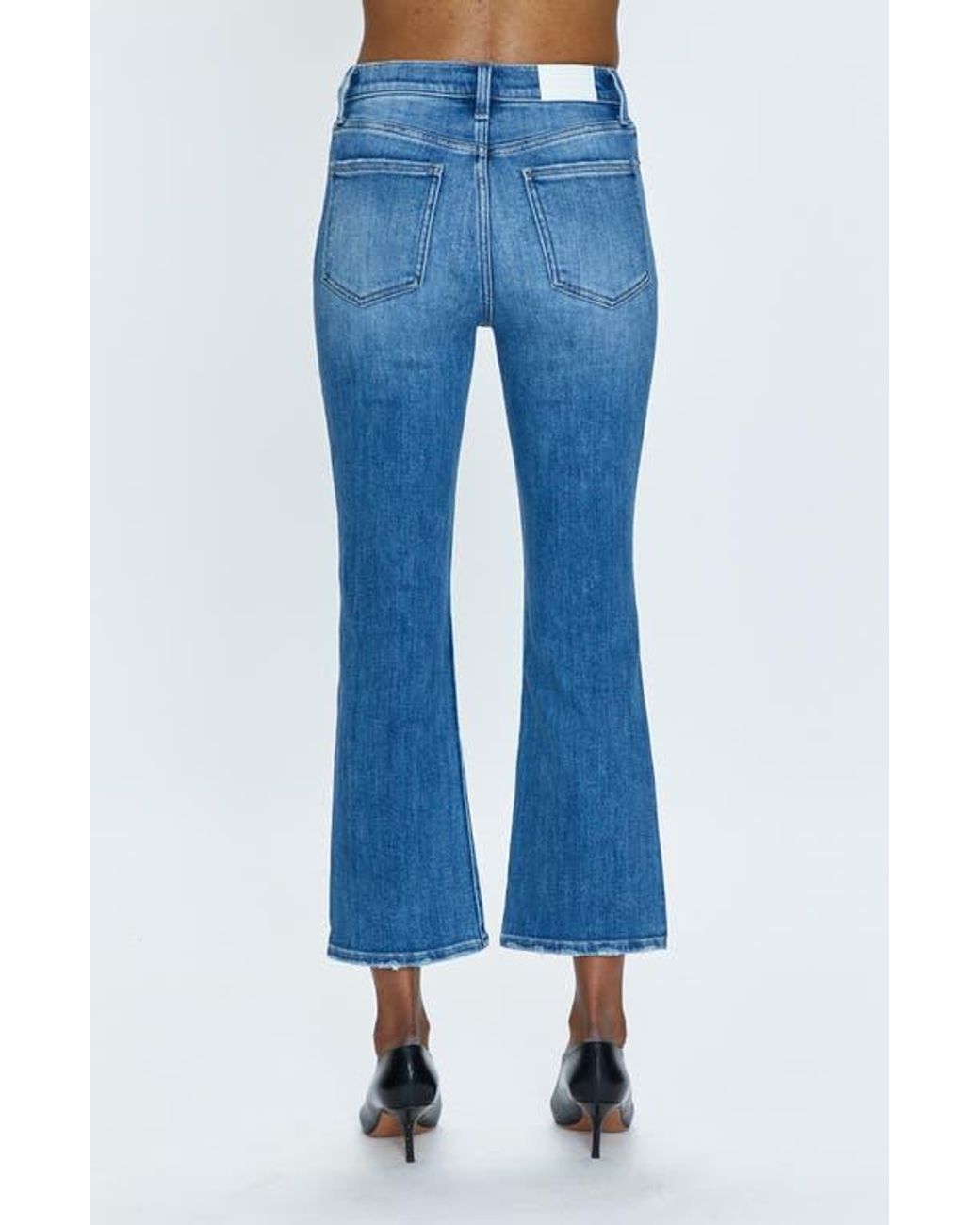 Pistola Blue Lennon High Waist Ankle Bootcut Jeans