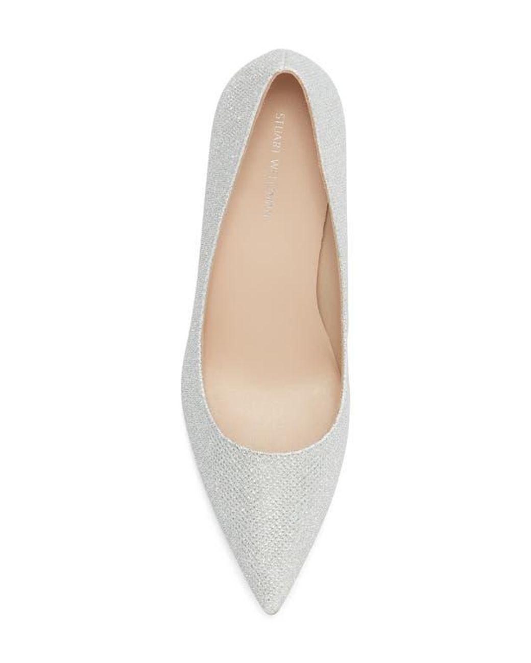 Stuart Weitzman White Dancer 75 Pump