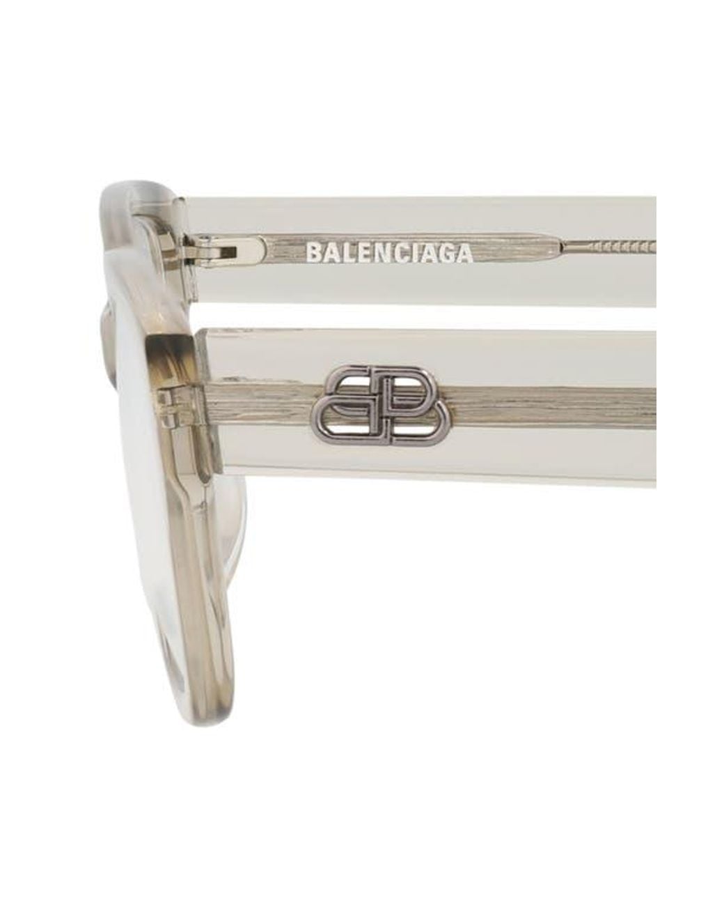 Balenciaga Brown 55Mm Rectangular Optical Glasses