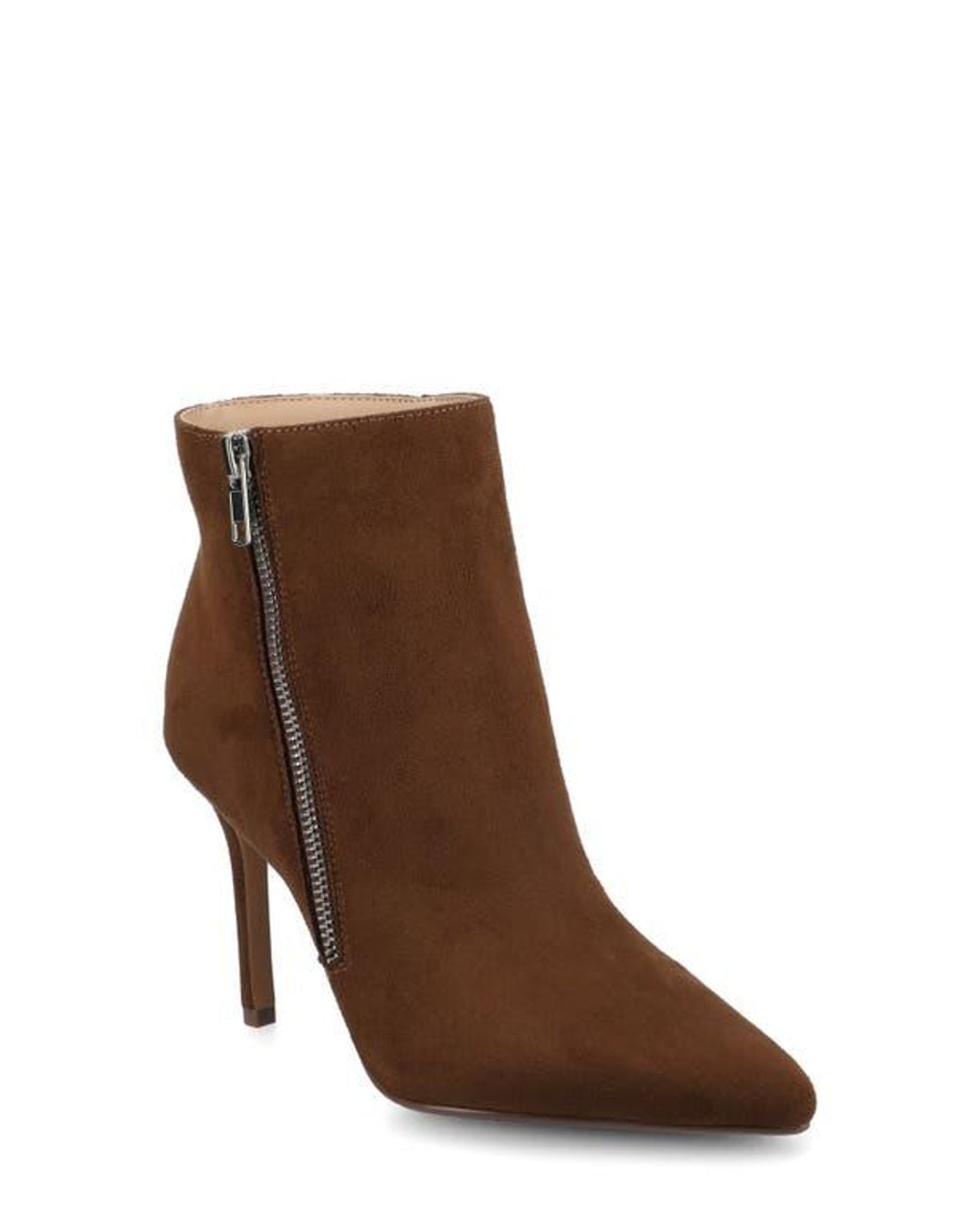Journee Collection Brown Leyna Zip Boot
